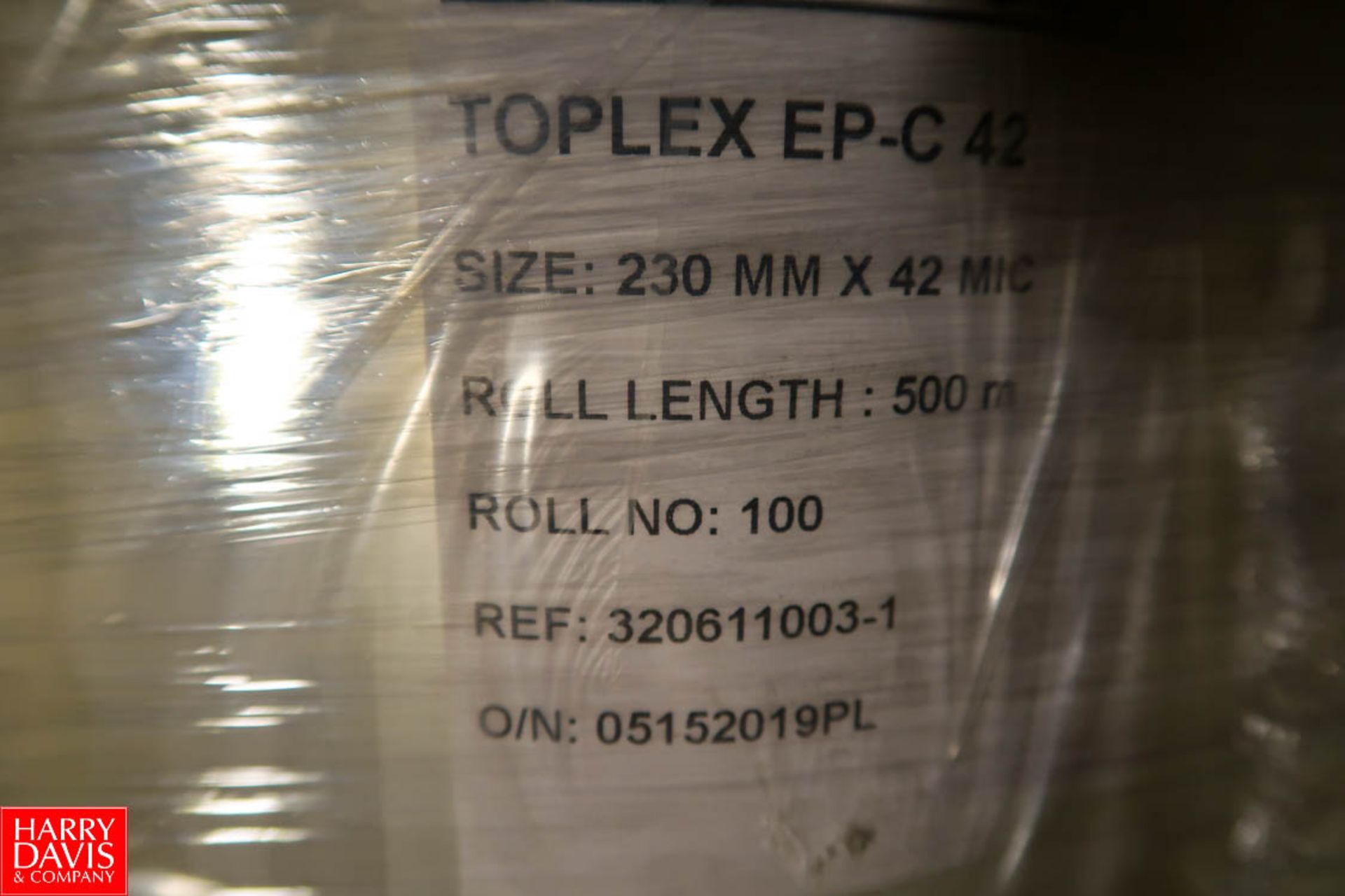 Plastopil Pallets of (New)Tamper Evident Plastic Material Seals, 230mm Film/296 Units - Image 5 of 5