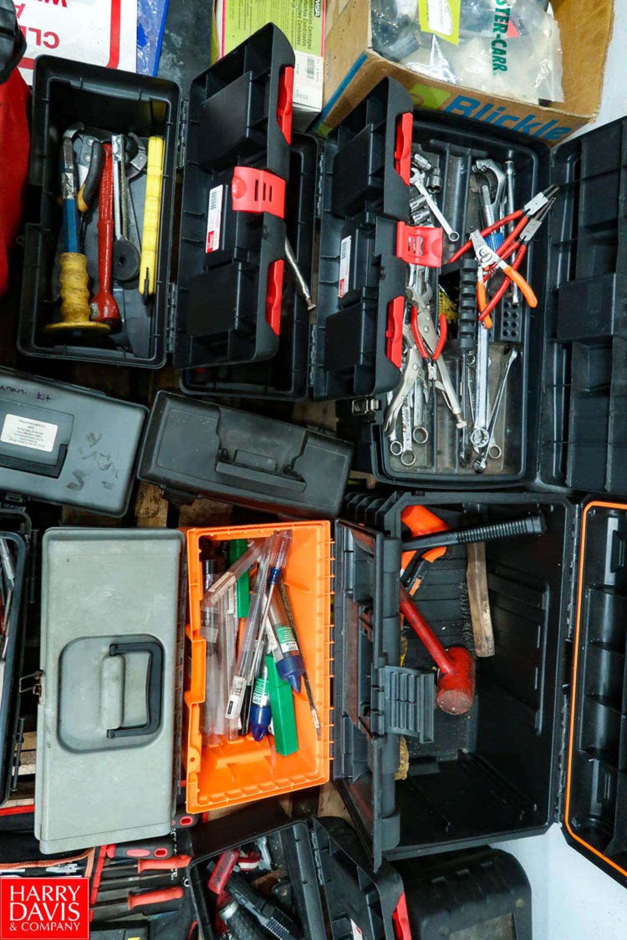 Pallet of Tool Boxes with Contents of Hand Tools. Rigging Fee: $ 45.00 - Image 3 of 4