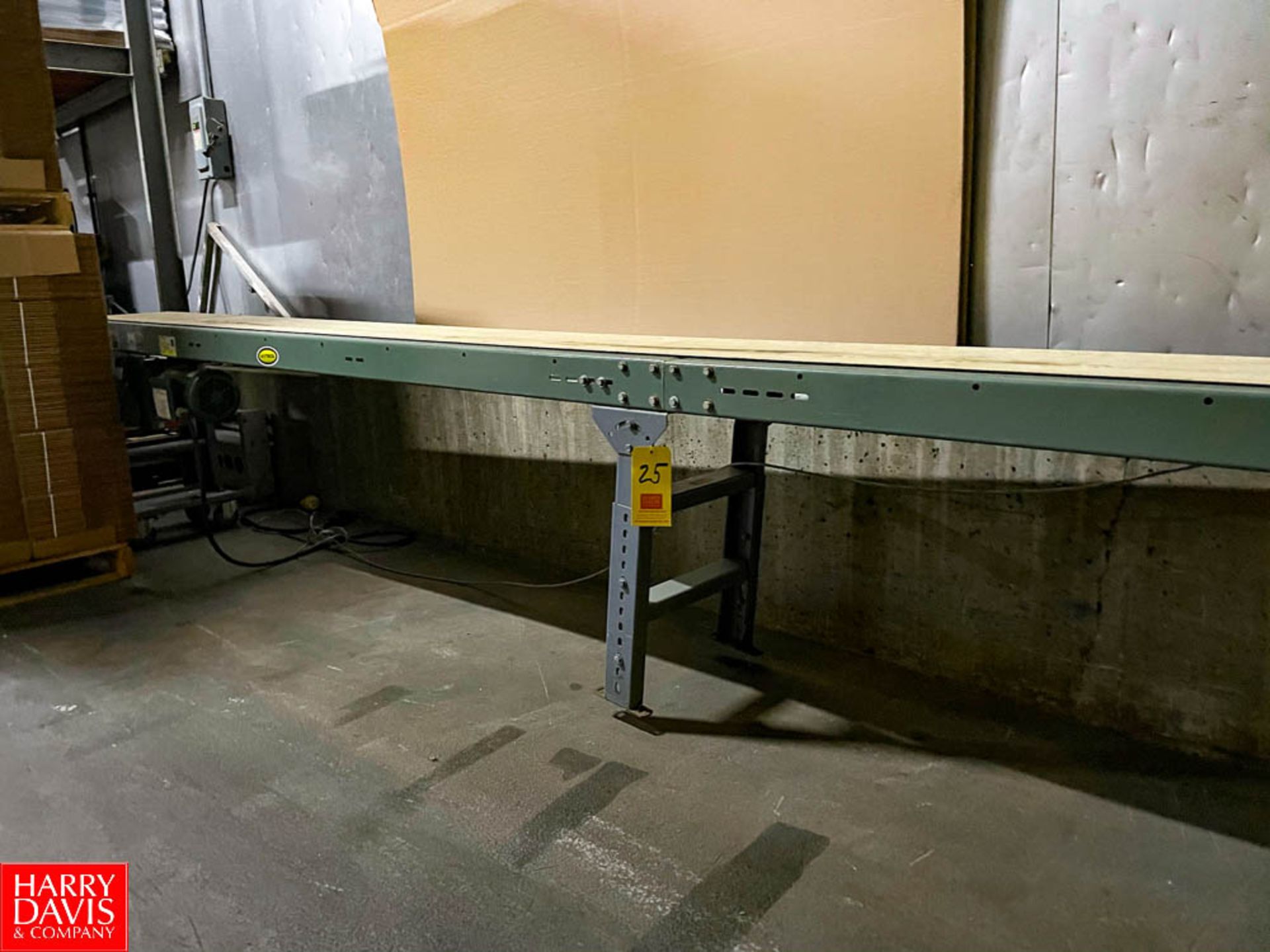 Hytrol 20’ Length x 12" Width Belt Conveyor with Drive and Allen Bradley Powerflex 40 Variable