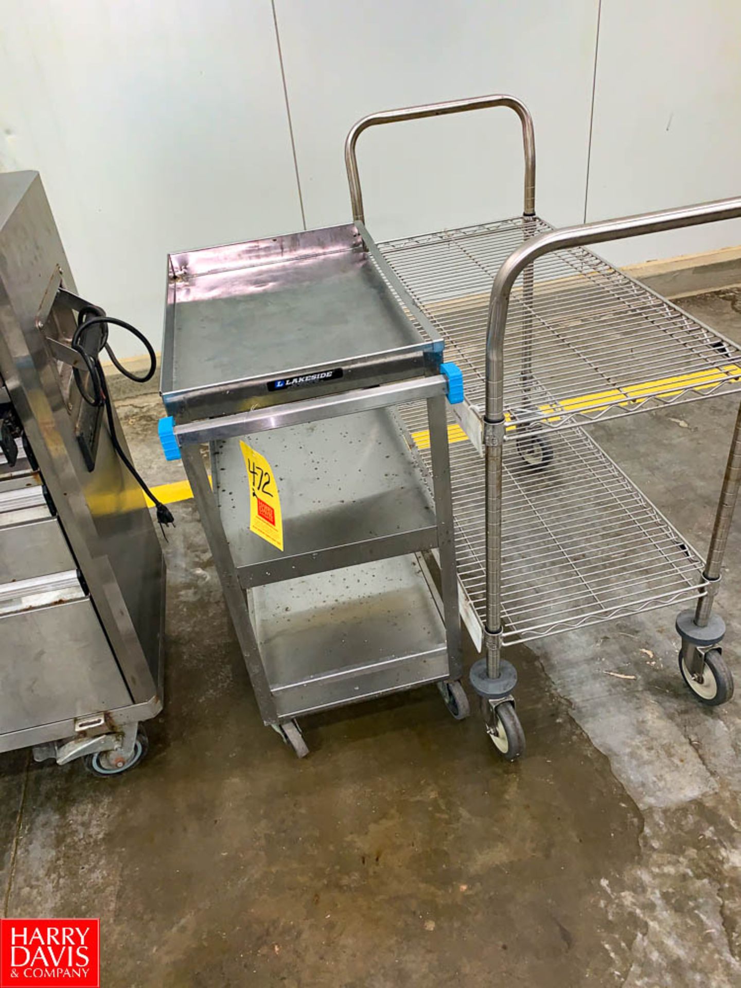 Lakeside S/S Cart and Chrome Wire Cart Rigging Fee: $ 30
