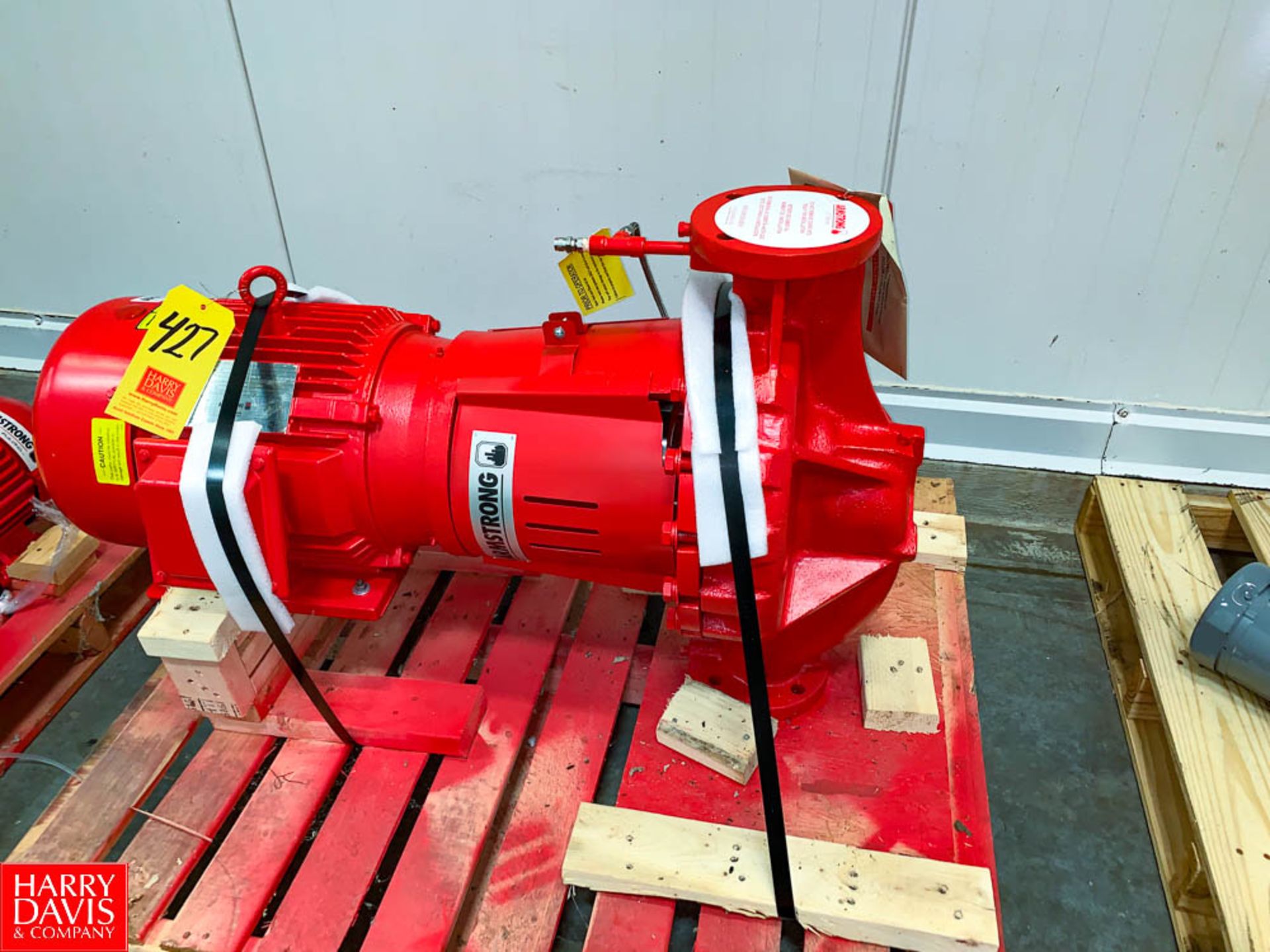 NEW Pump with 15 HP 1,450 RPM Motor Model: 3X3X13-4300, S/N: 1019114129 Rigging Fee: $ 75