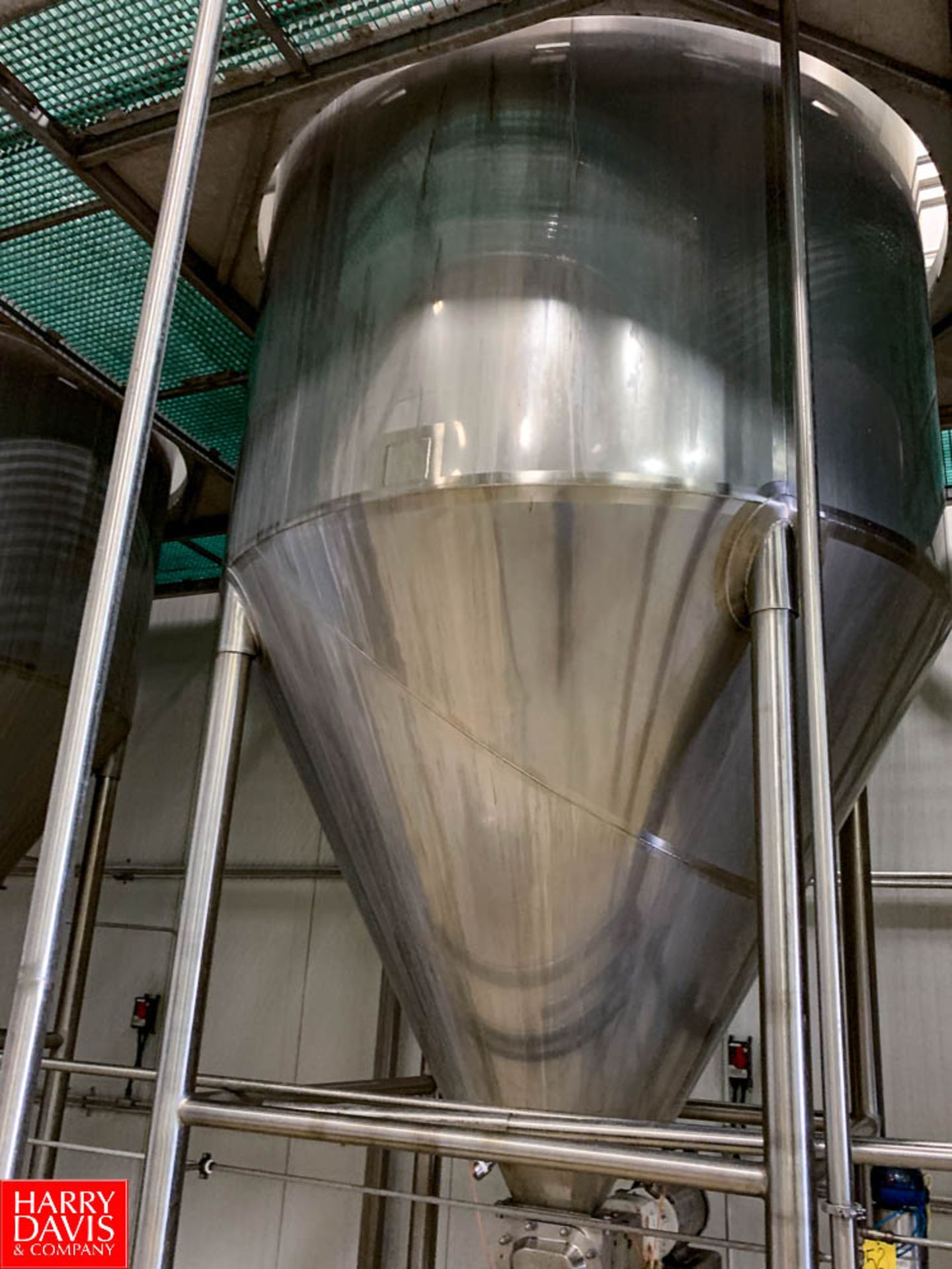 2015 A&B Process Systems 3,200 Gallon Dome-Top Cone-Bottom Jacketed 316L S/S Tank, with Vertical - Image 2 of 4