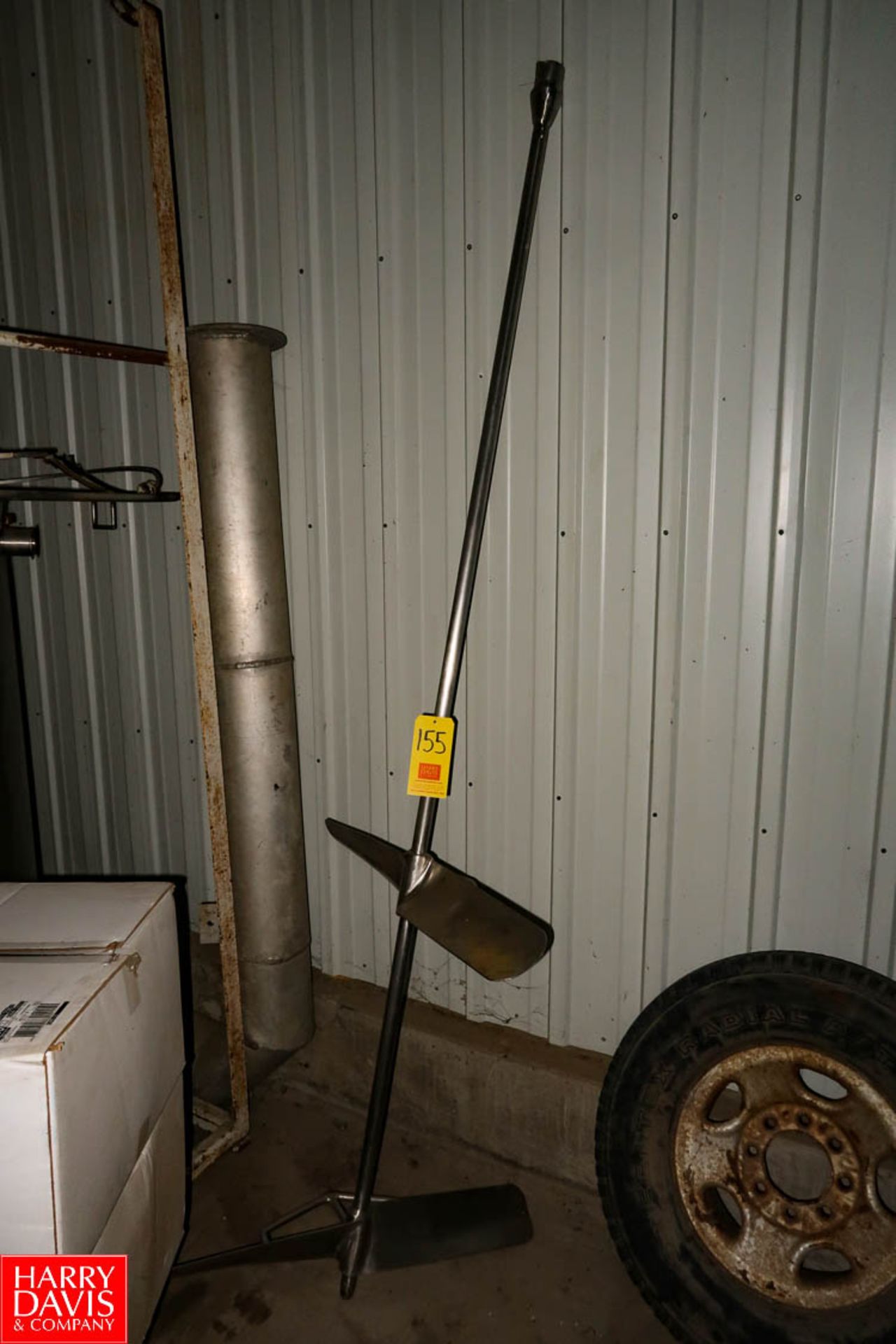 Double Blade Mixer Paddle 100" Long, 34" Mixer Blades Rigging Fee: $100