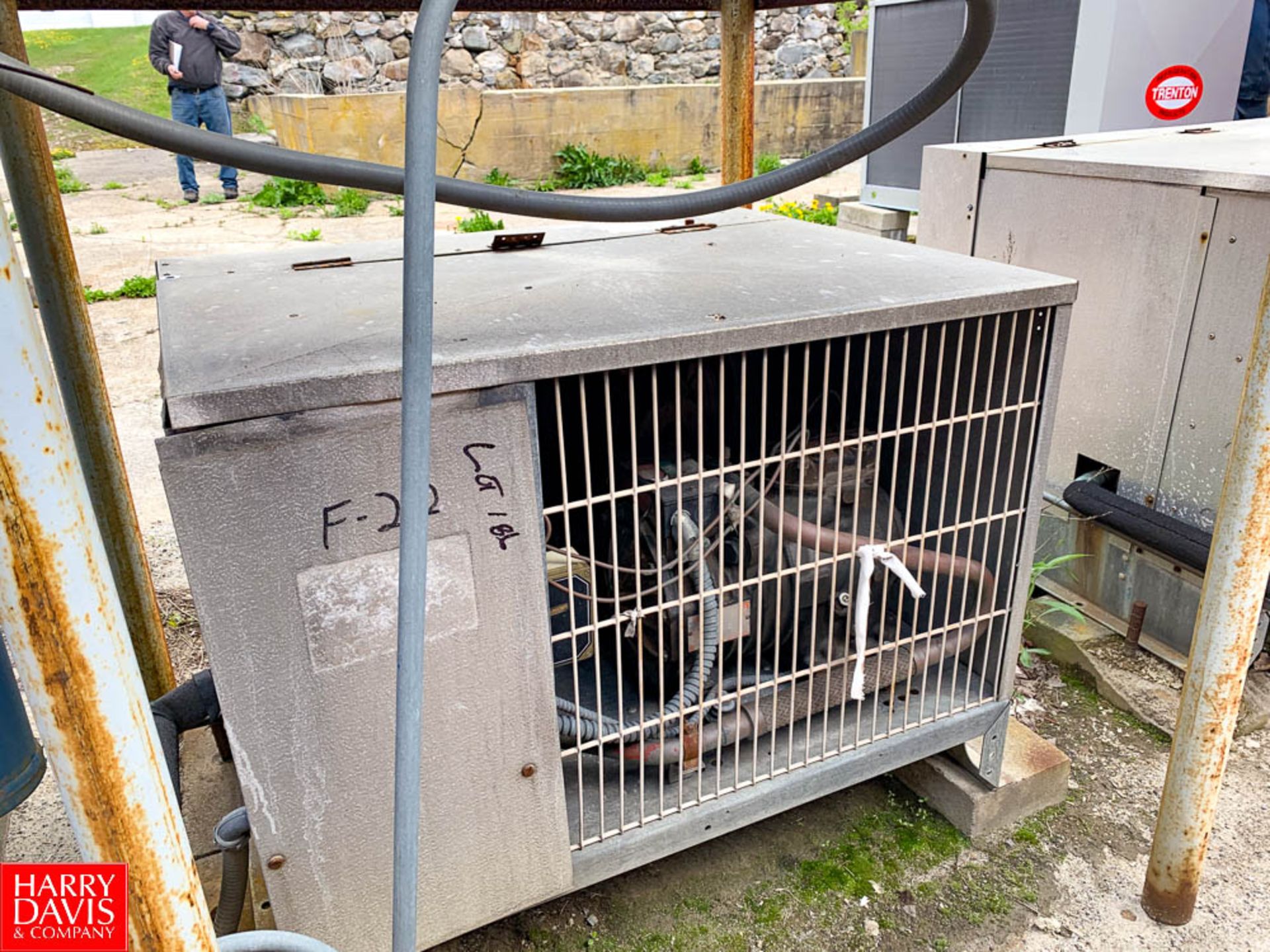 Freon Compressor Unit and Evaporator, Located in:Rutland Rigging Fee: $ 350