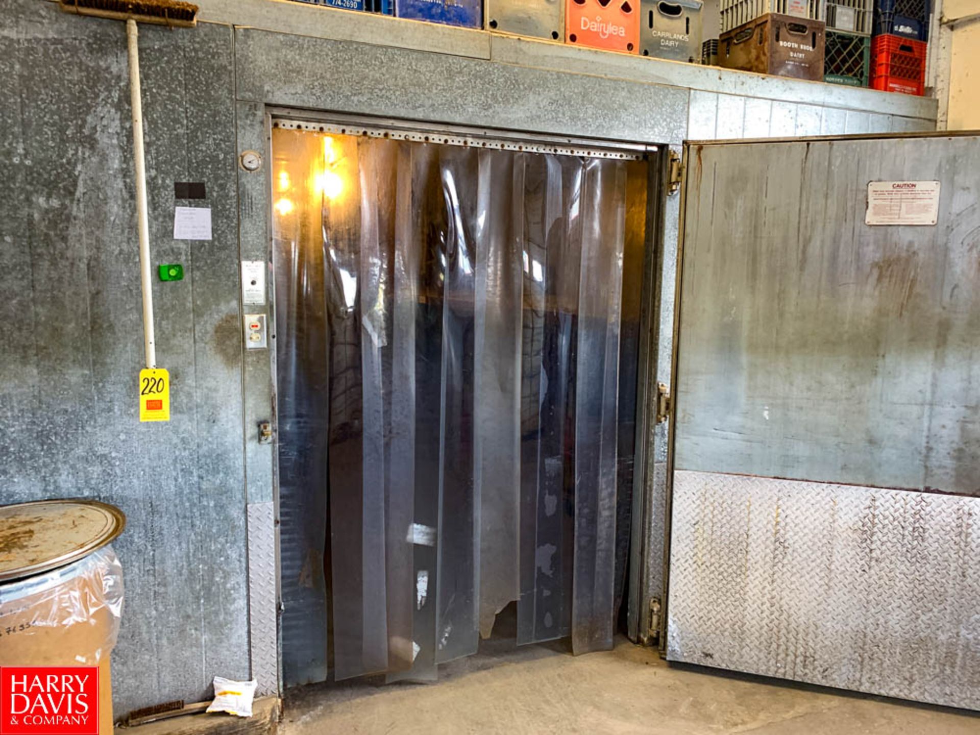 32' X 16' Walk In Cooler, with Bohn 5 Fan Blower, Compressor, and Cam Lock Panels, Located in:
