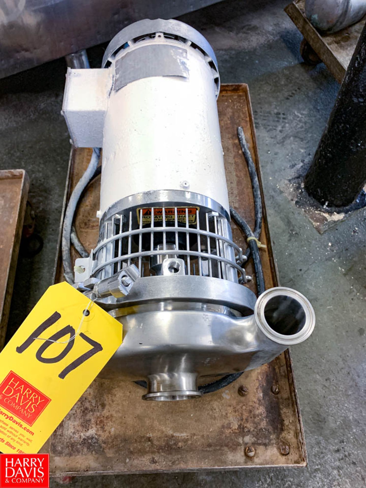 WCB 2-Speed Centrifugal Pump with 2" x 1.5" S/S Head, Clamp Type, Located in:Rutland Rigging