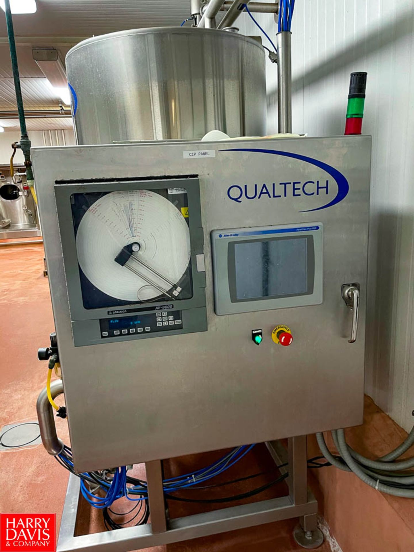 2008 Qualtech 3-Tank CIP Skid with AV-9000 Chart Recorder, Located in:Brattleboro Rigging Fee: $ - Image 2 of 6