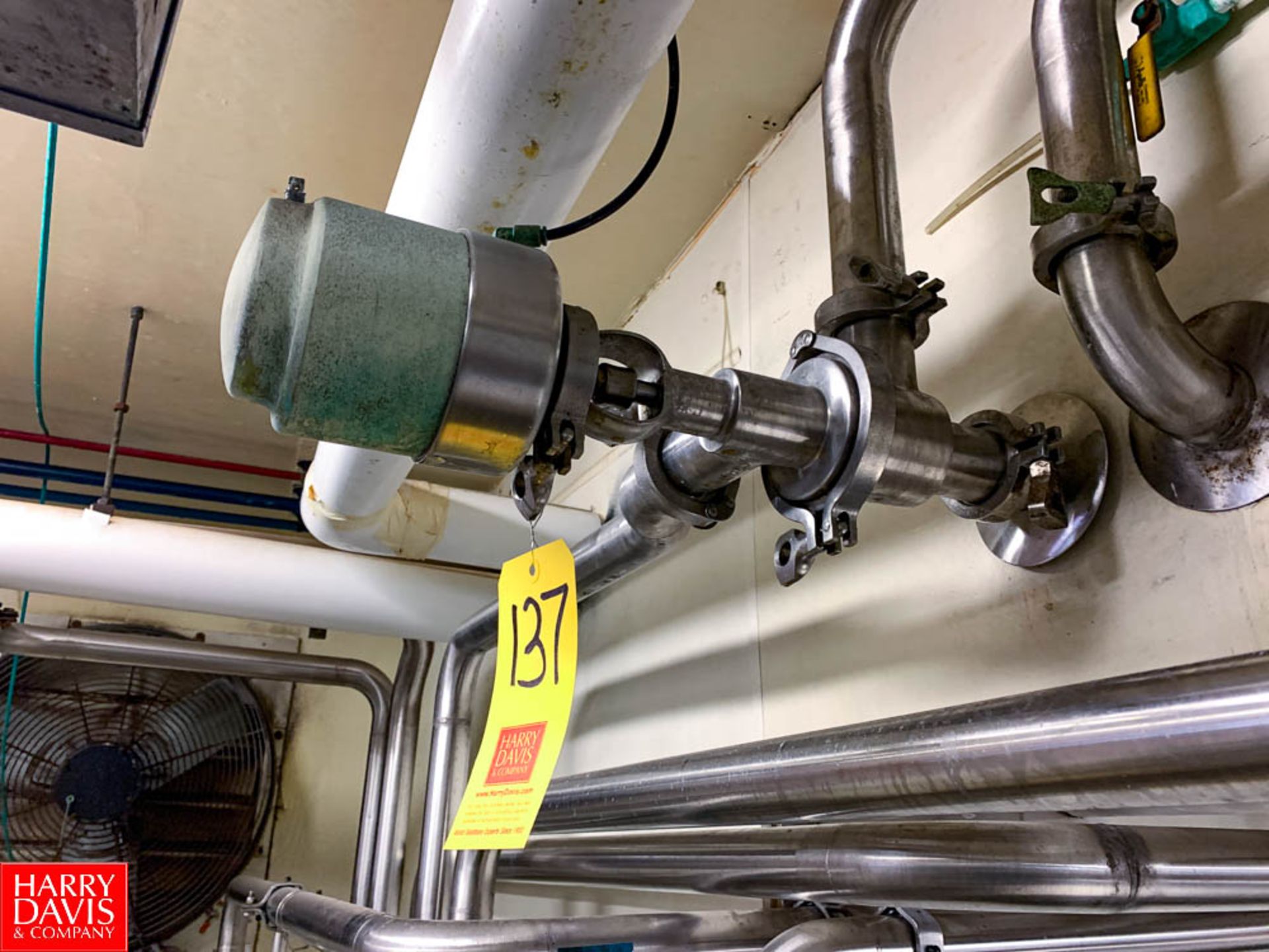 Tri Clover 2" 3-Way S/S Air Valve, Clamp Type, Located in:Rutland Rigging Fee: $ 25