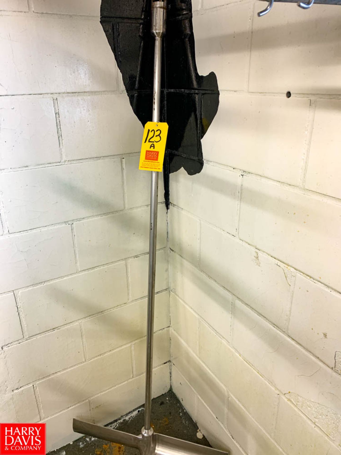 S/S Agitator Blade, Can Be Used On Lot 122 or 123, Located in:Rutland Rigging Fee: $ 25