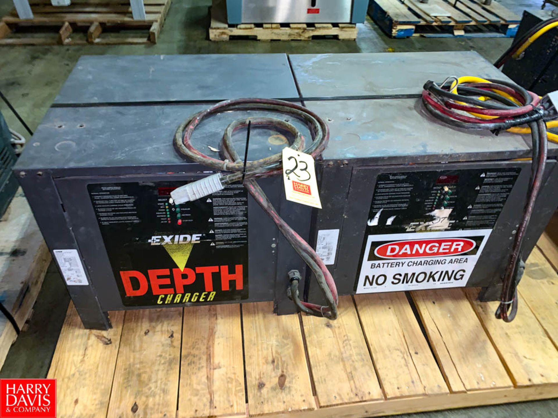 Exide Depth 36 Volt Battery Chargers Rigging Fee: $75 Location: Irwin, PA