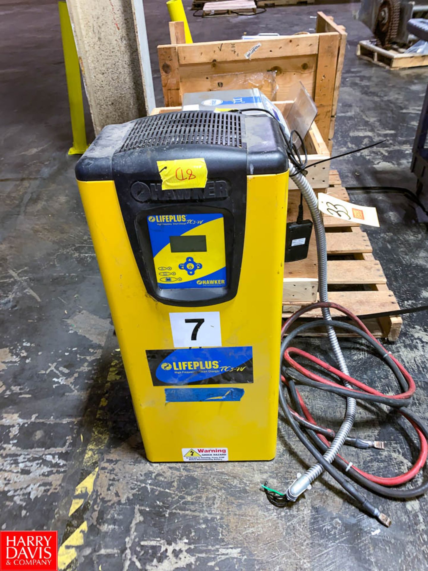 Hawker Life Plus 24/36/48 Volt Battery Charger Model: TC3-LP-10KW Rigging Fee: $75 Location: