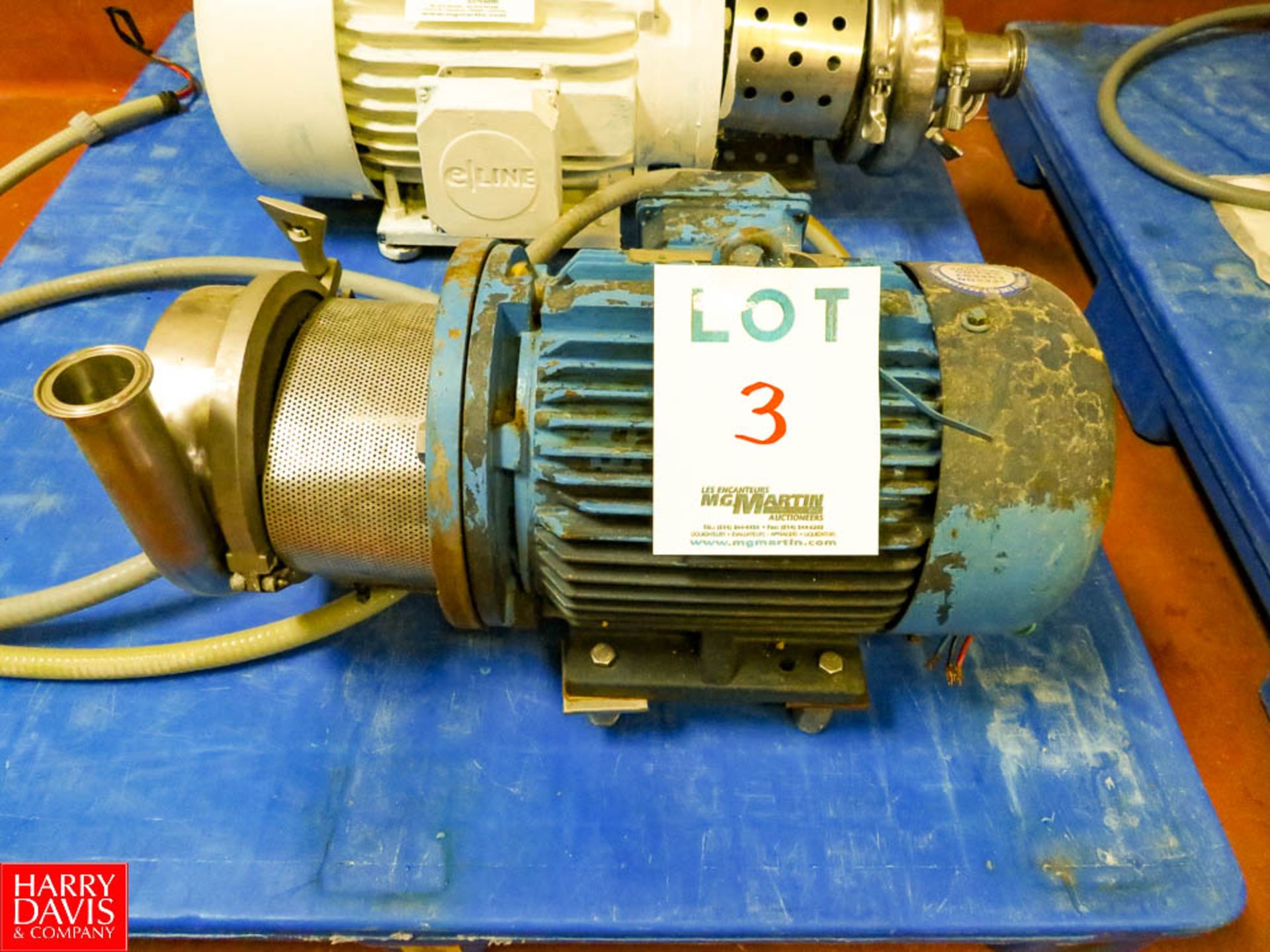 Puma Centrifugal Pump, With Leeson 3,500 RPM Motor, 3 Phase S/N: 060034 Rigging Fee: $35