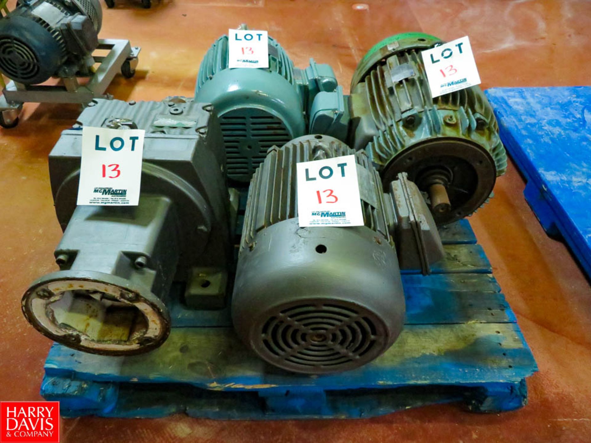 Nema and Leeson 25 HP and 15 HP Motors, with Mobile Gear Rigging Fee: $35