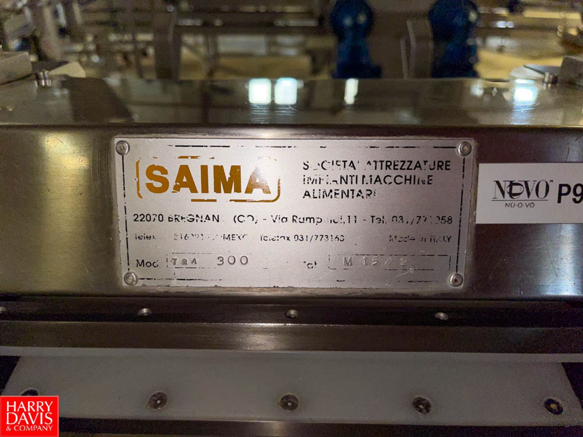 SAIMA Pasta Sheeter Former, Model: TRA300, S/N: M 15/2. Rigging Fee: $250 - Image 2 of 2
