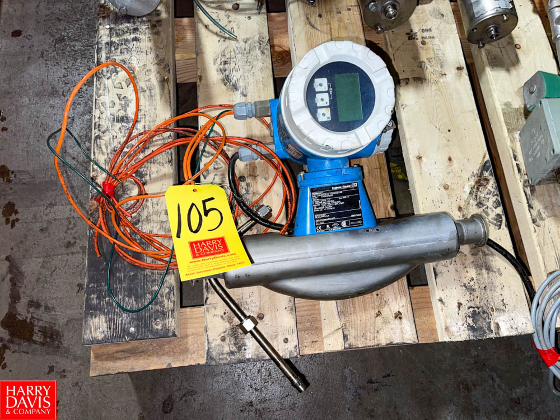 Endress Hauser 1.5" Promag F Flow Meter, Clamp Type Location: Mt. Pleasant, Pennsylvania, United