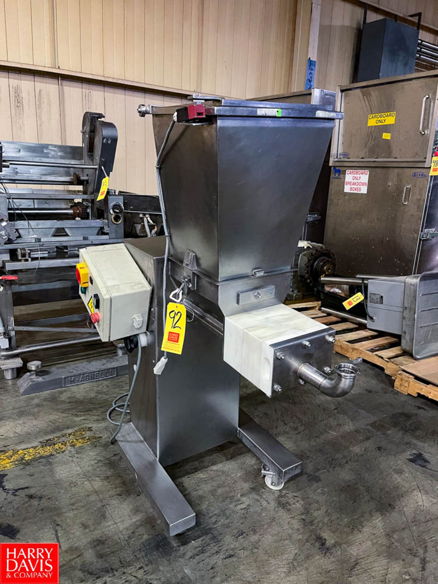 Pasta Technologies Pump Model: AR100, S/N: 014090303 Location: Mt. Pleasant, Pennsylvania, United