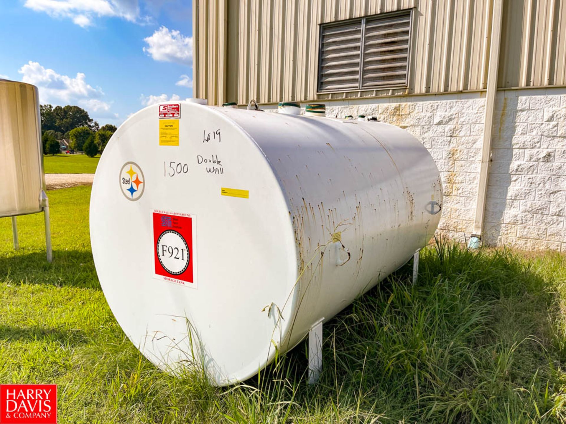 NEW 2019 Southern Tank & MFG 1,500 Gallon S/S Horizontal Dual Wall Storage Tank,