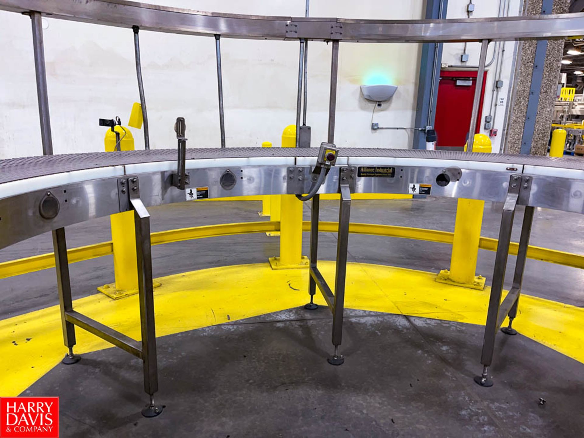 Alliance 29' S/S Frame 180 Degree Power Conveyor Drive 24"" Wide Rigging Fee: $ 1500