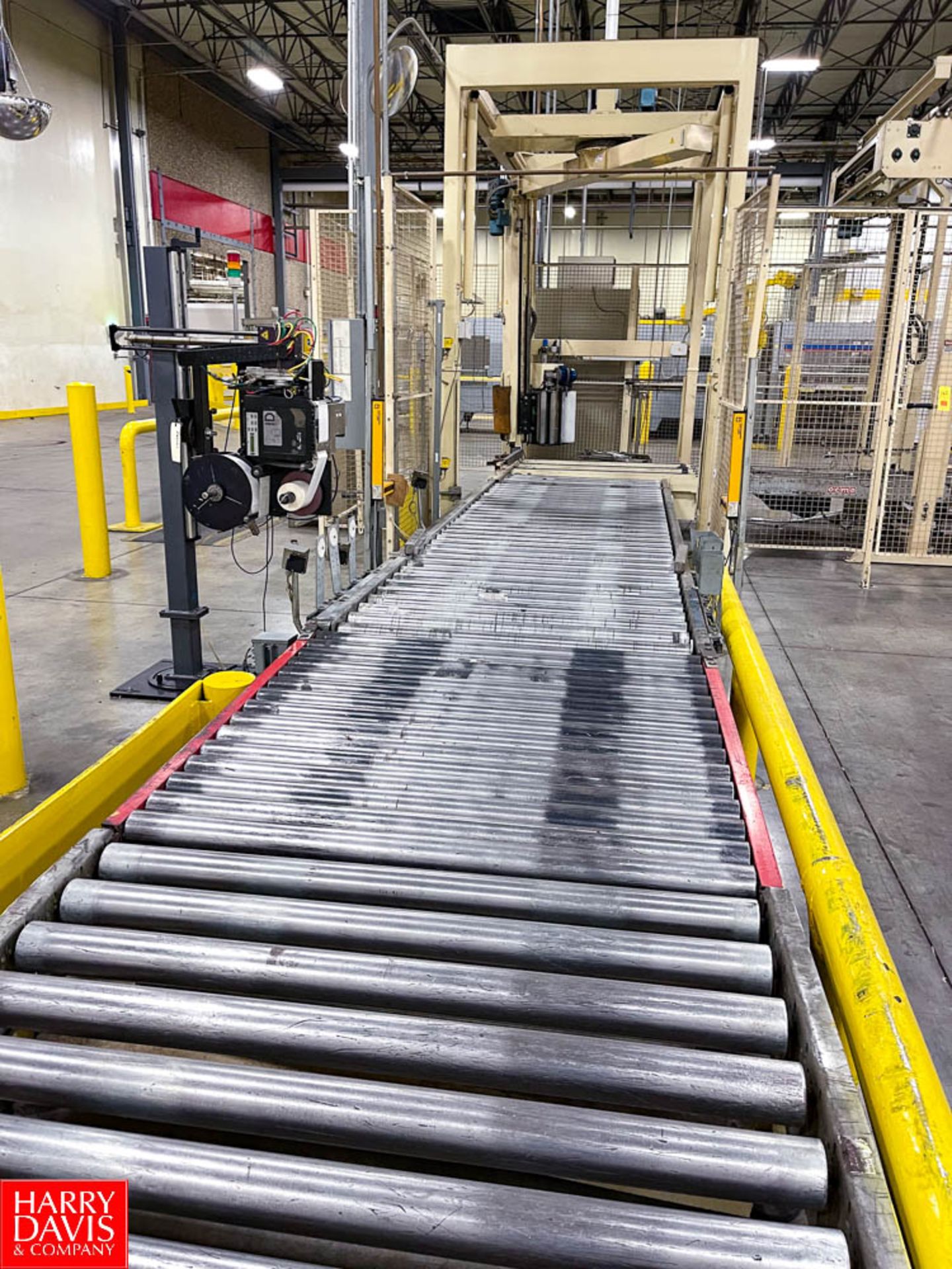 OCME Stretch Pallet Wrapper with Allen Bradley Controls, and Outfeed Roller Conveyor Model PIERI - Image 2 of 3