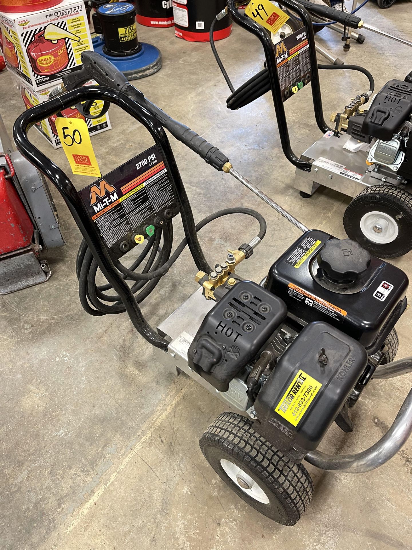 New Mi-T-M Pressure Washer Model UP-2700OMBK, S/N 11134113