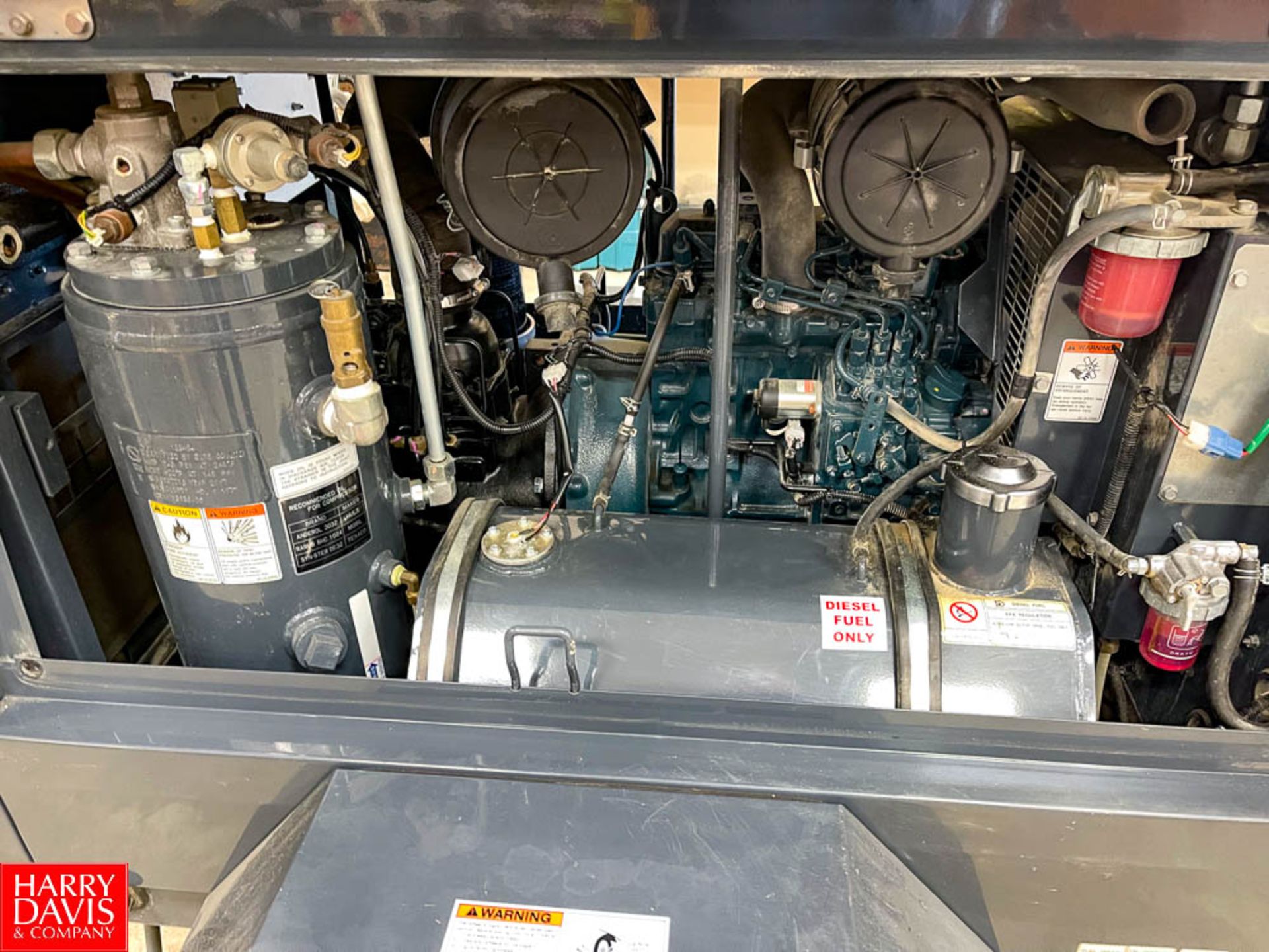 Airman 100 CFM Air Compressor Model PDS100S-6EI, S/N 86-GE10066 with Kubota Diesel Motor - Image 2 of 3