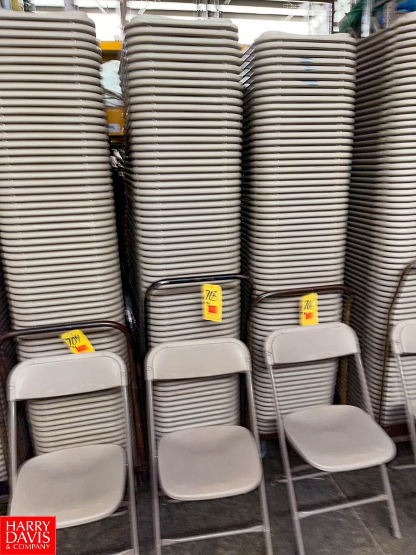 Folding Chairs with Cart