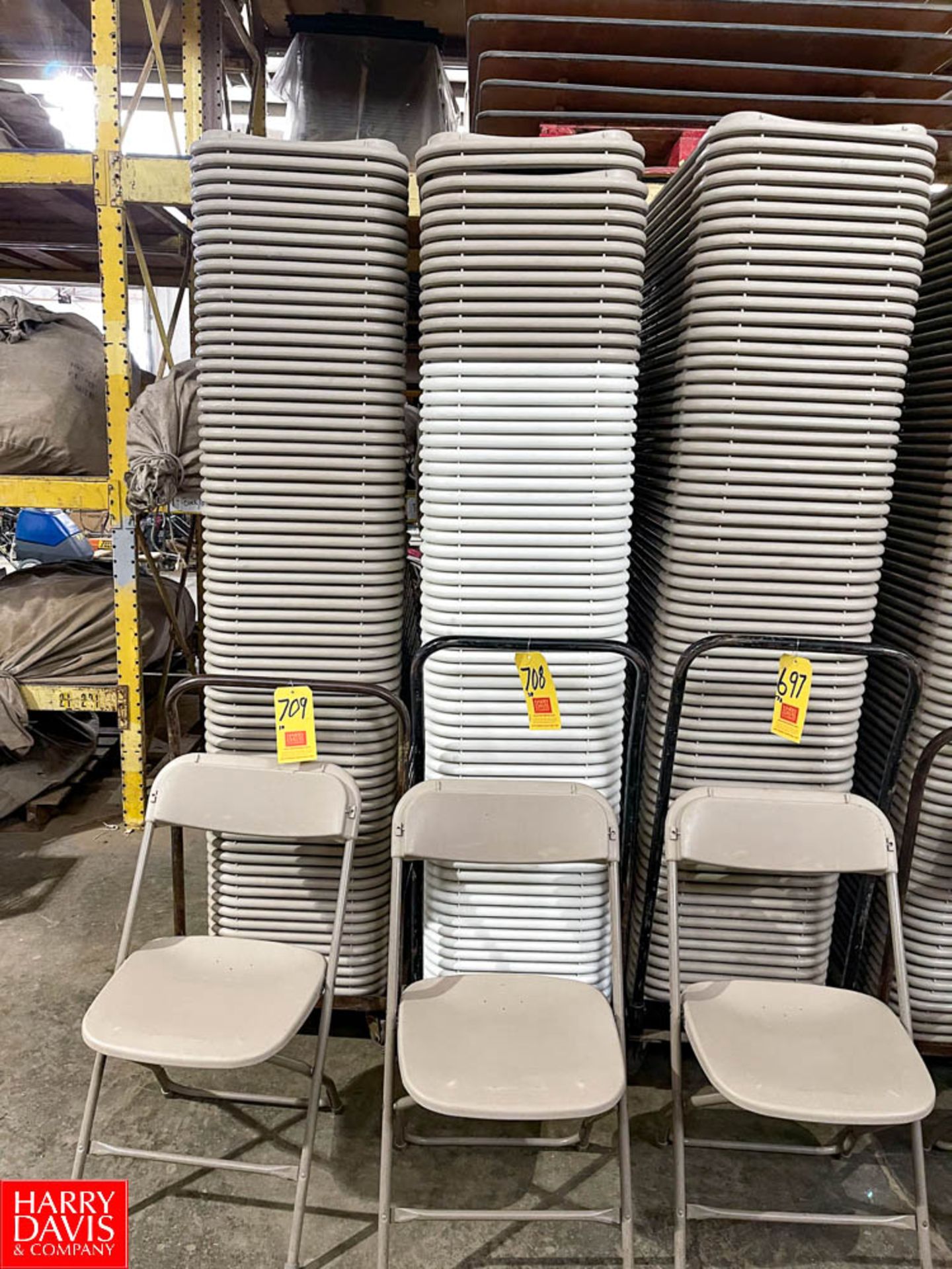 Folding Chairs with Cart