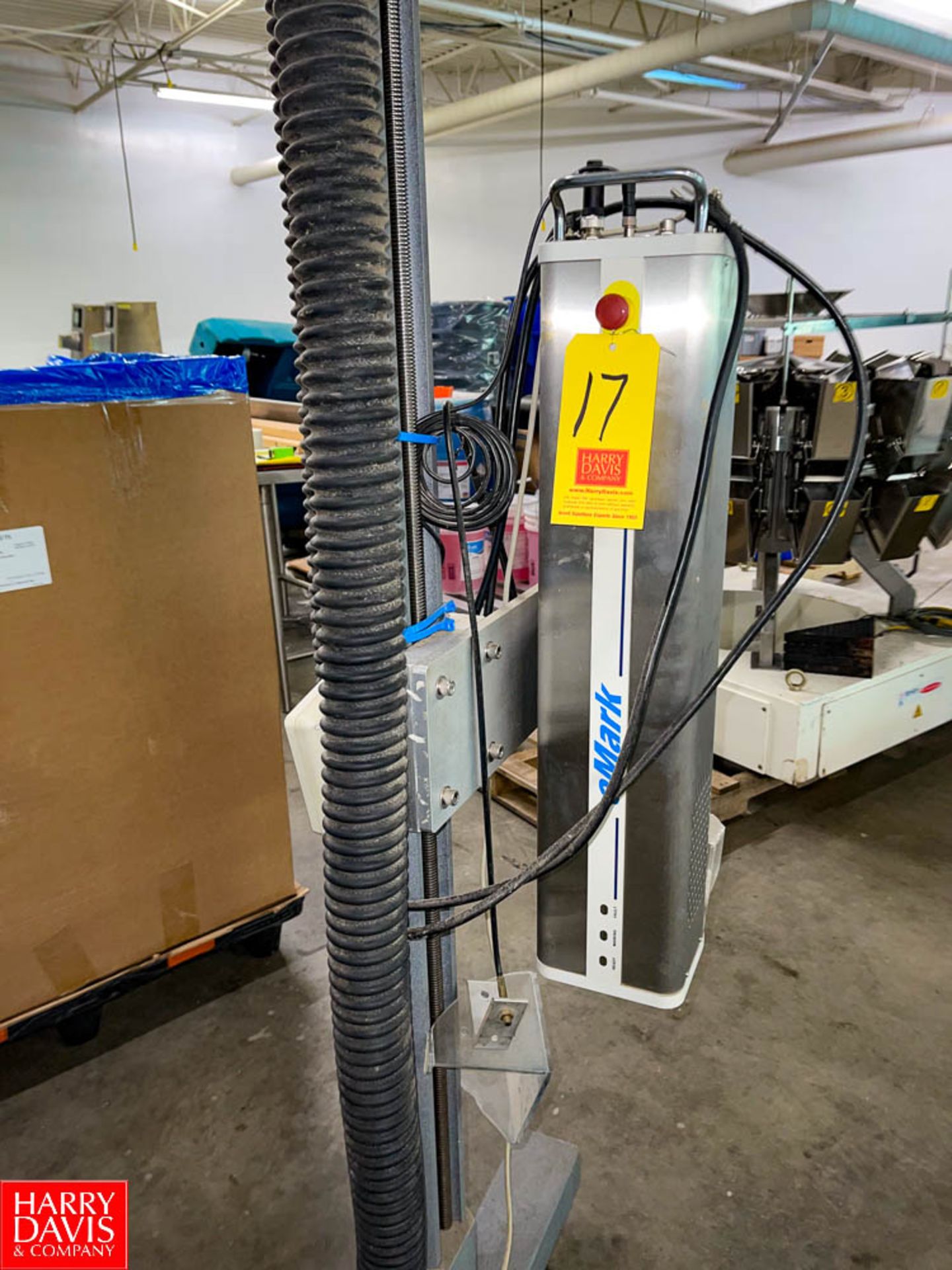 2014 eMark Laser Coder with Stand, S/N 482412933Location:Blawnox, PA Rigging Fee: $ 25