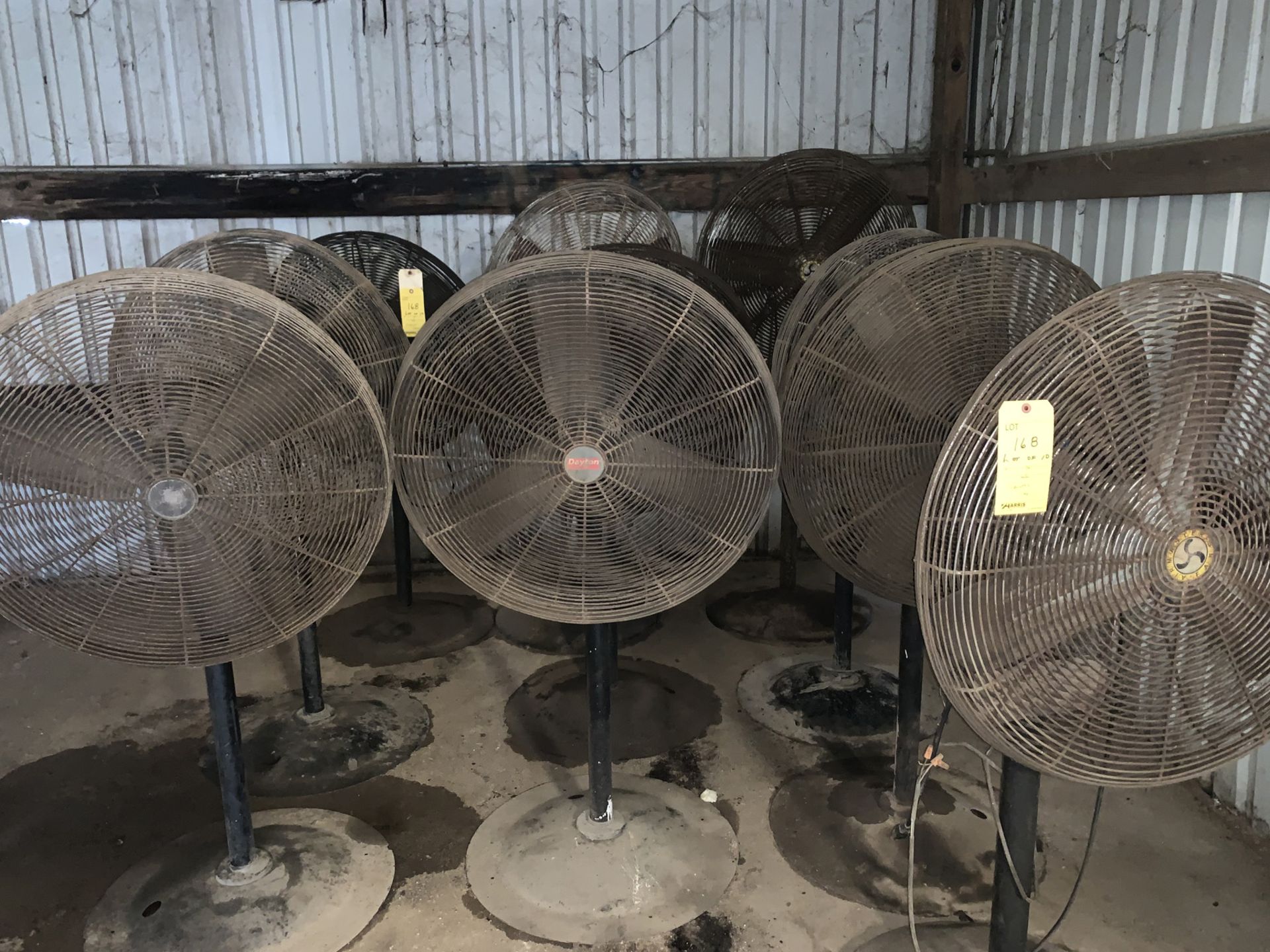 Lot of 10: Pedestal Shop Fans