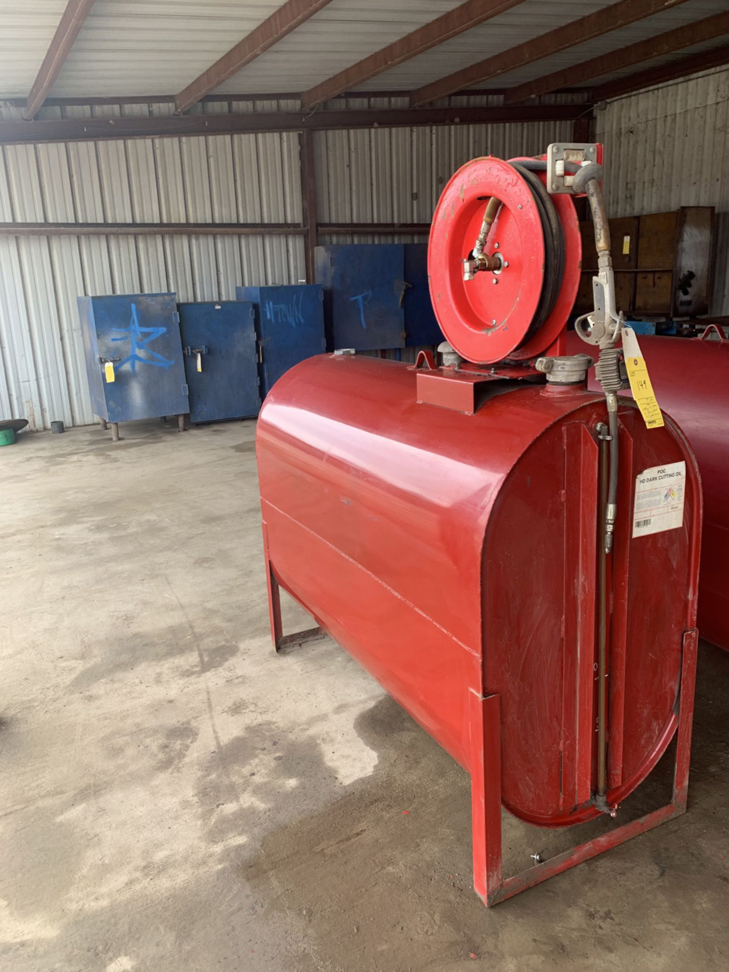 Cutting Oil Tank with Hose Reel and Digital Gun