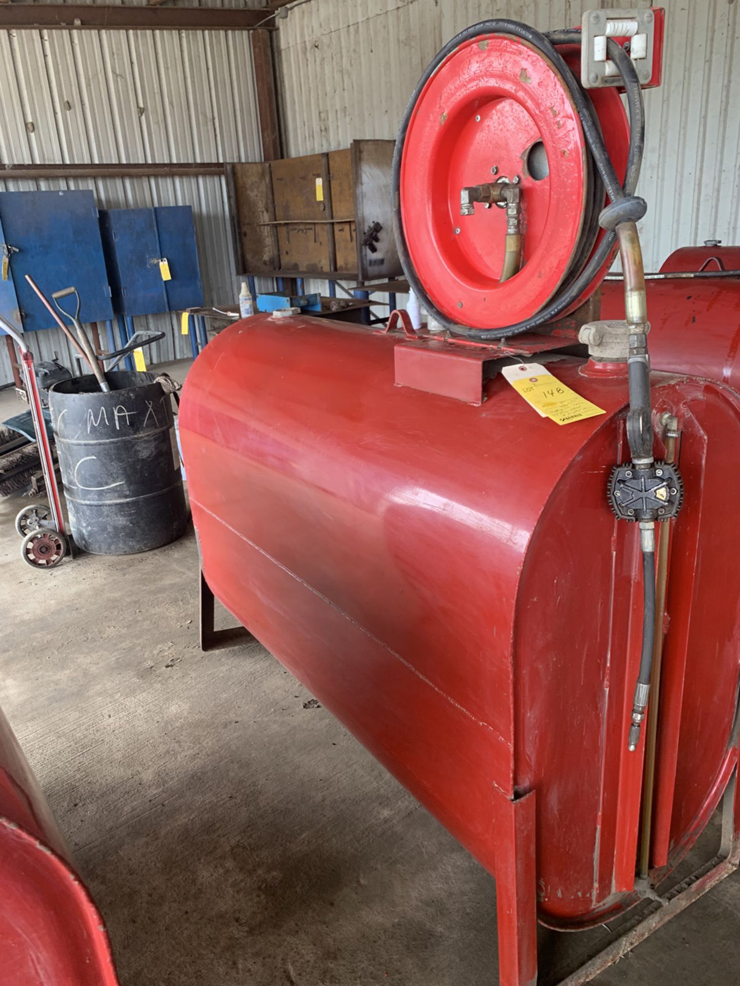 Cutting Oil Tank with Hose Reel and Digital Gun