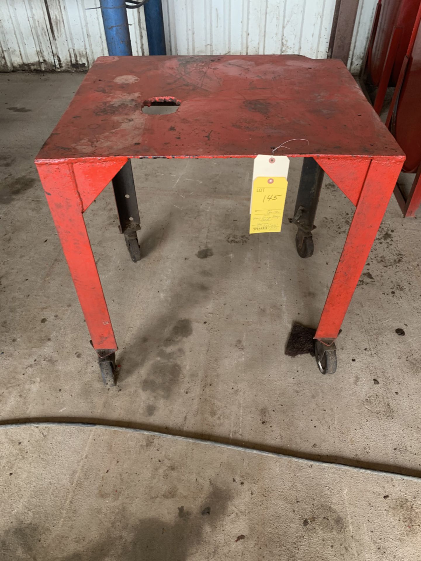 Heavy Duty Shop Table on casters, 30" x 33" x 33"