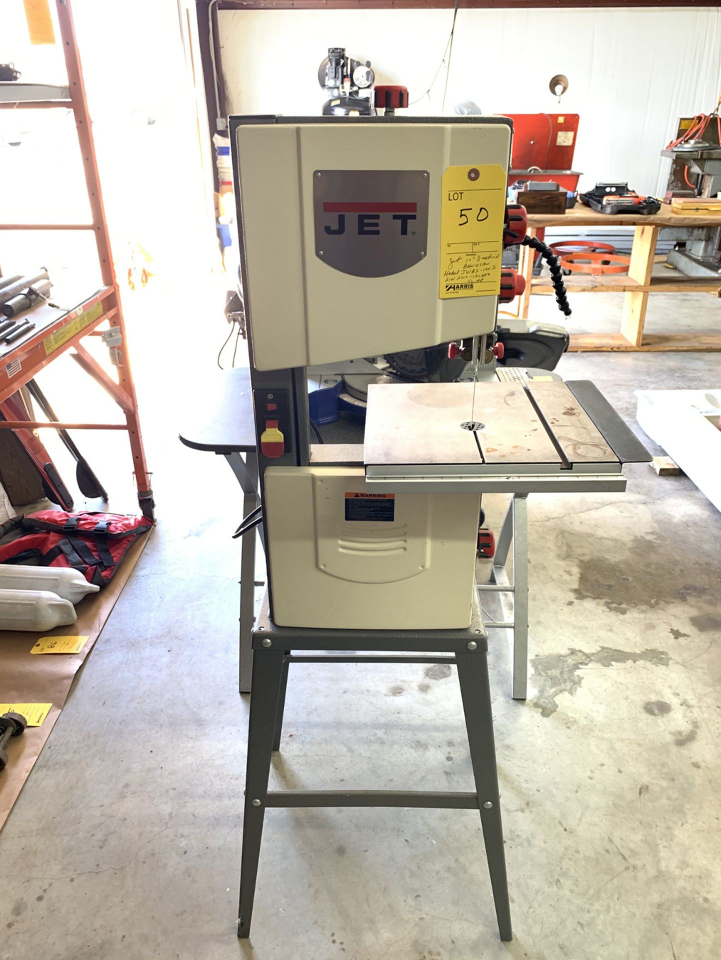 Jet 10" Model JWBS-100S Vertical Bandsaw - Image 5 of 9