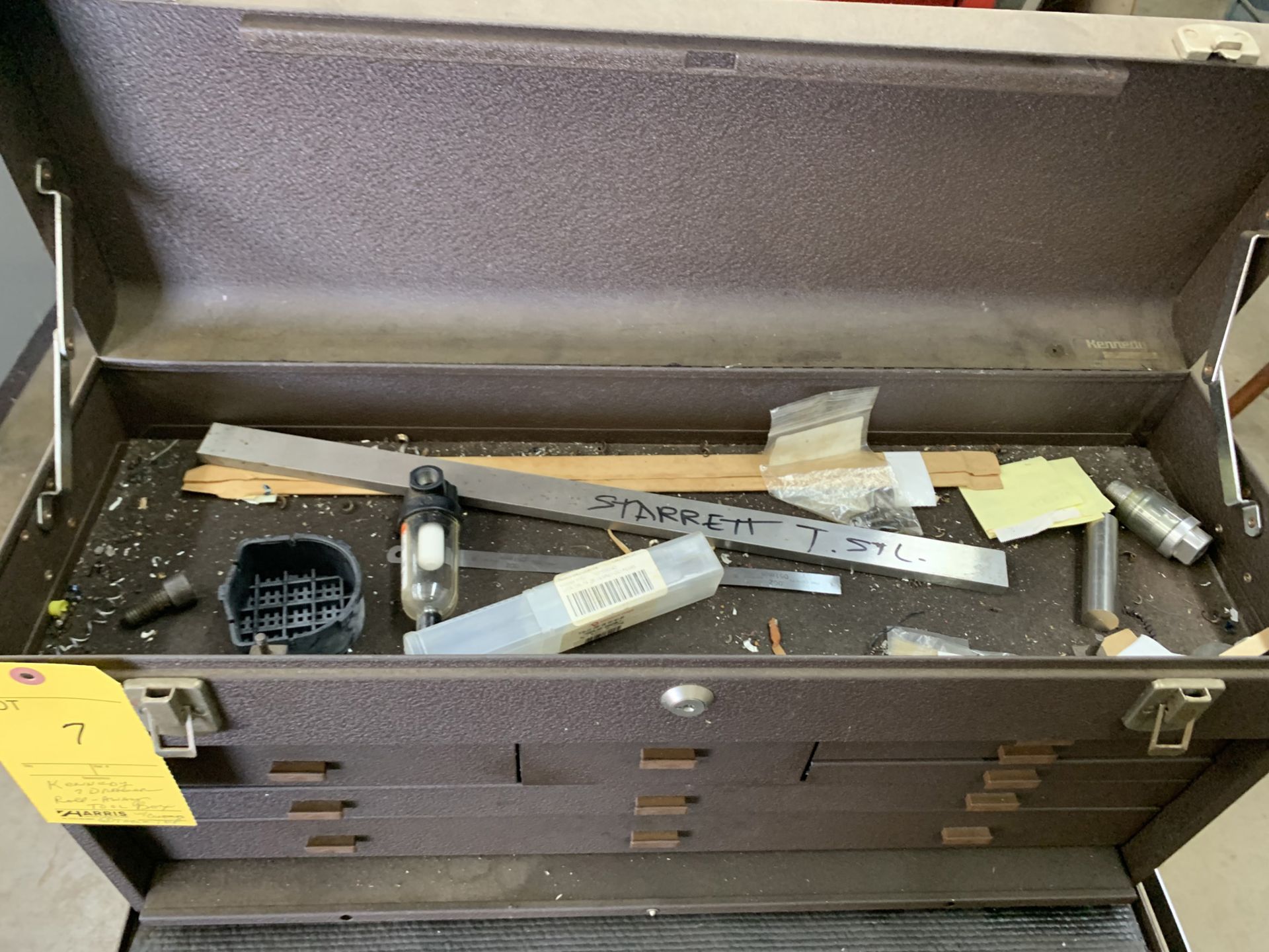 Lot: (1) Kennedy Roll-Away Tool Box, 7 Drawer with contents; (1) Kennedy Multi Drawer Tool Box - Image 2 of 12