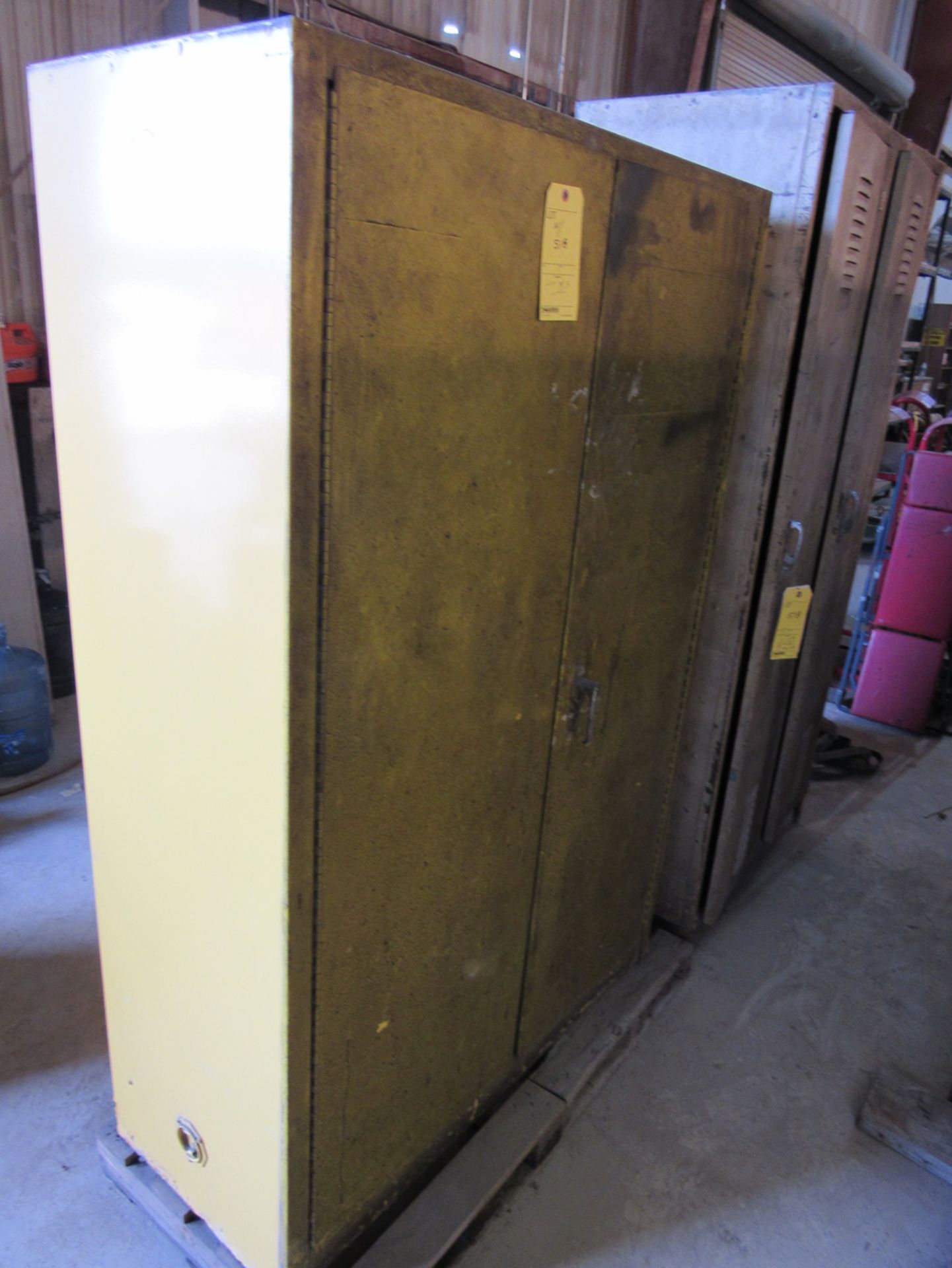 Lot of 4: Double Door Cabinets, (3) Standard, (1) Flammable - Image 3 of 5