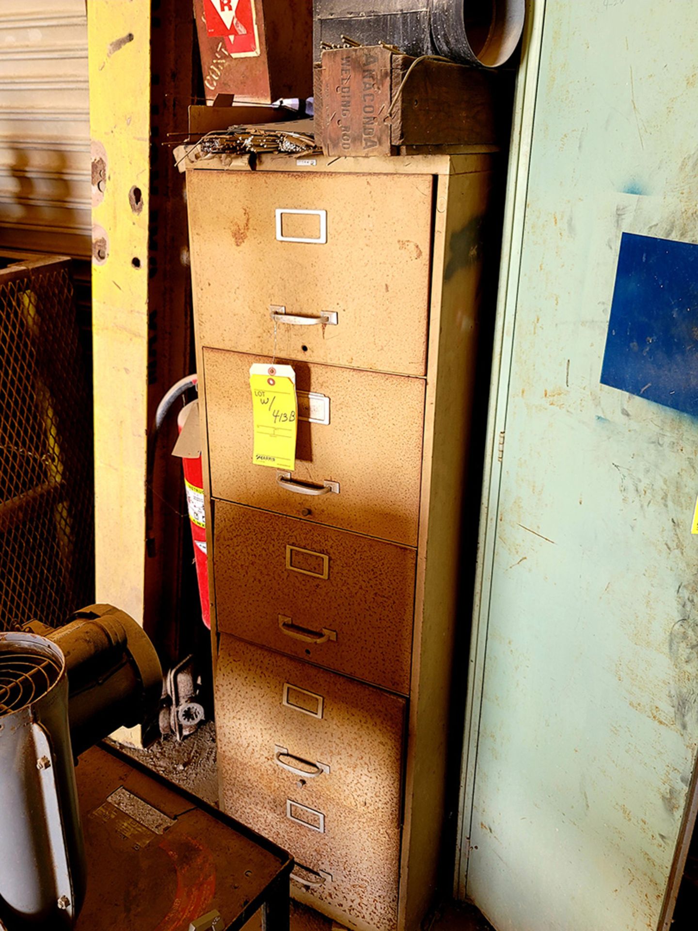 Cabinet with Welding Supplies and Wire Coils - Image 5 of 6