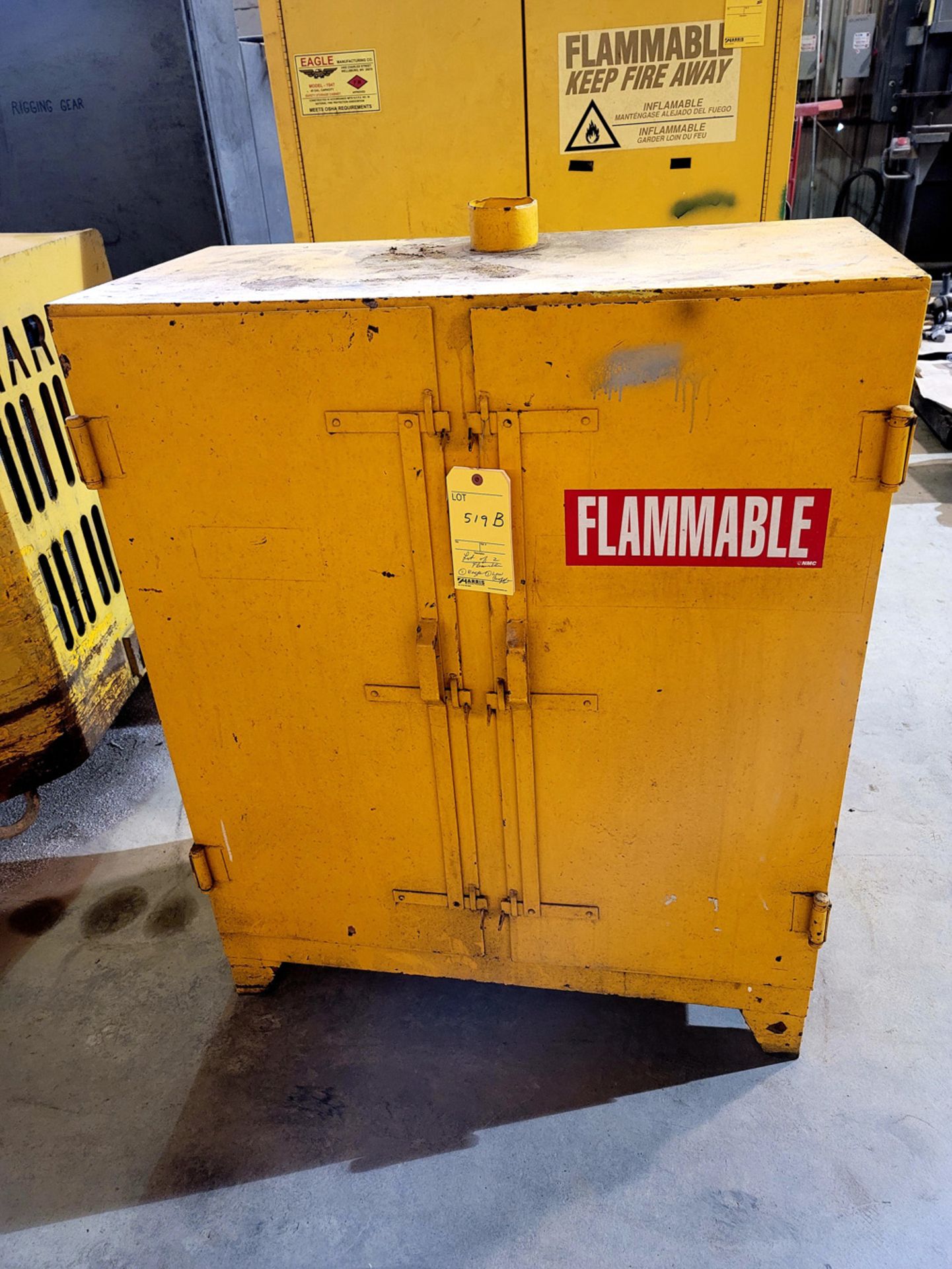 Lot of 2: Flammable Cabinets (1) Eagle, (1) Low Profile - Image 7 of 8