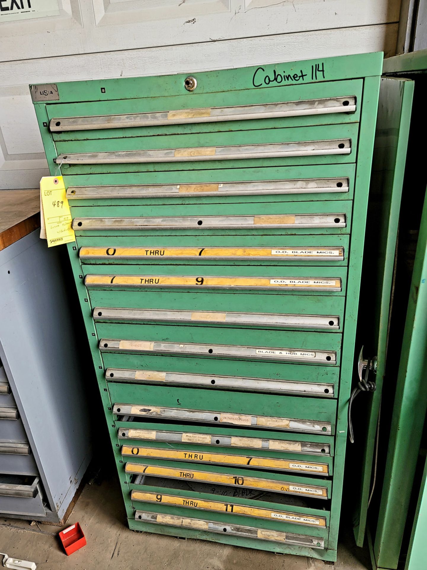 Lista 15 Drawer Tool Cabinet with Contents
