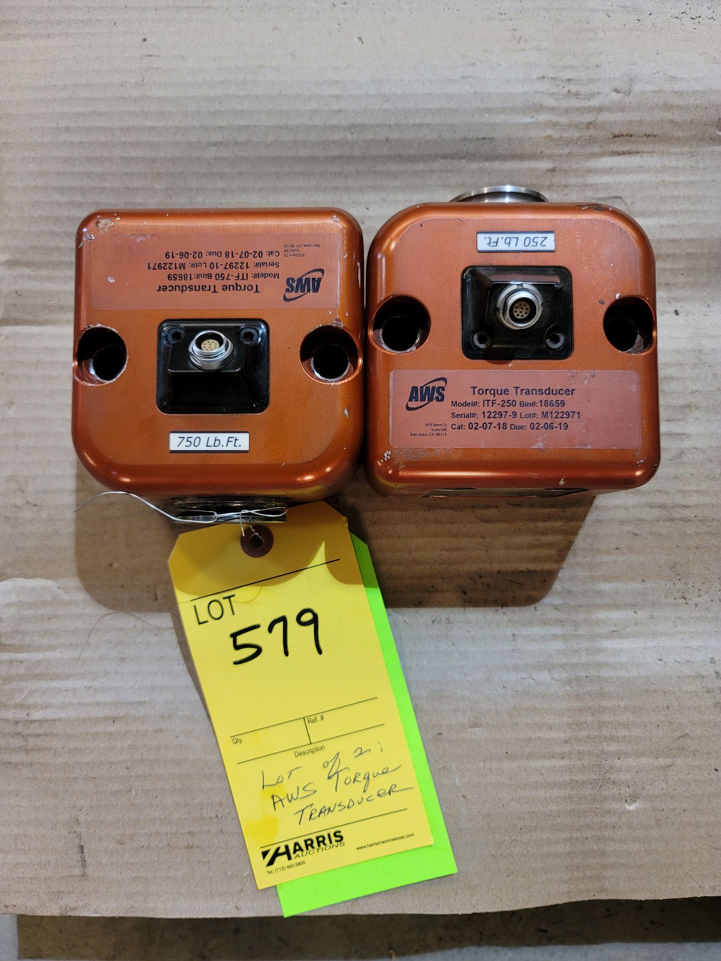 Lot of 2: AWS Torque Transducer