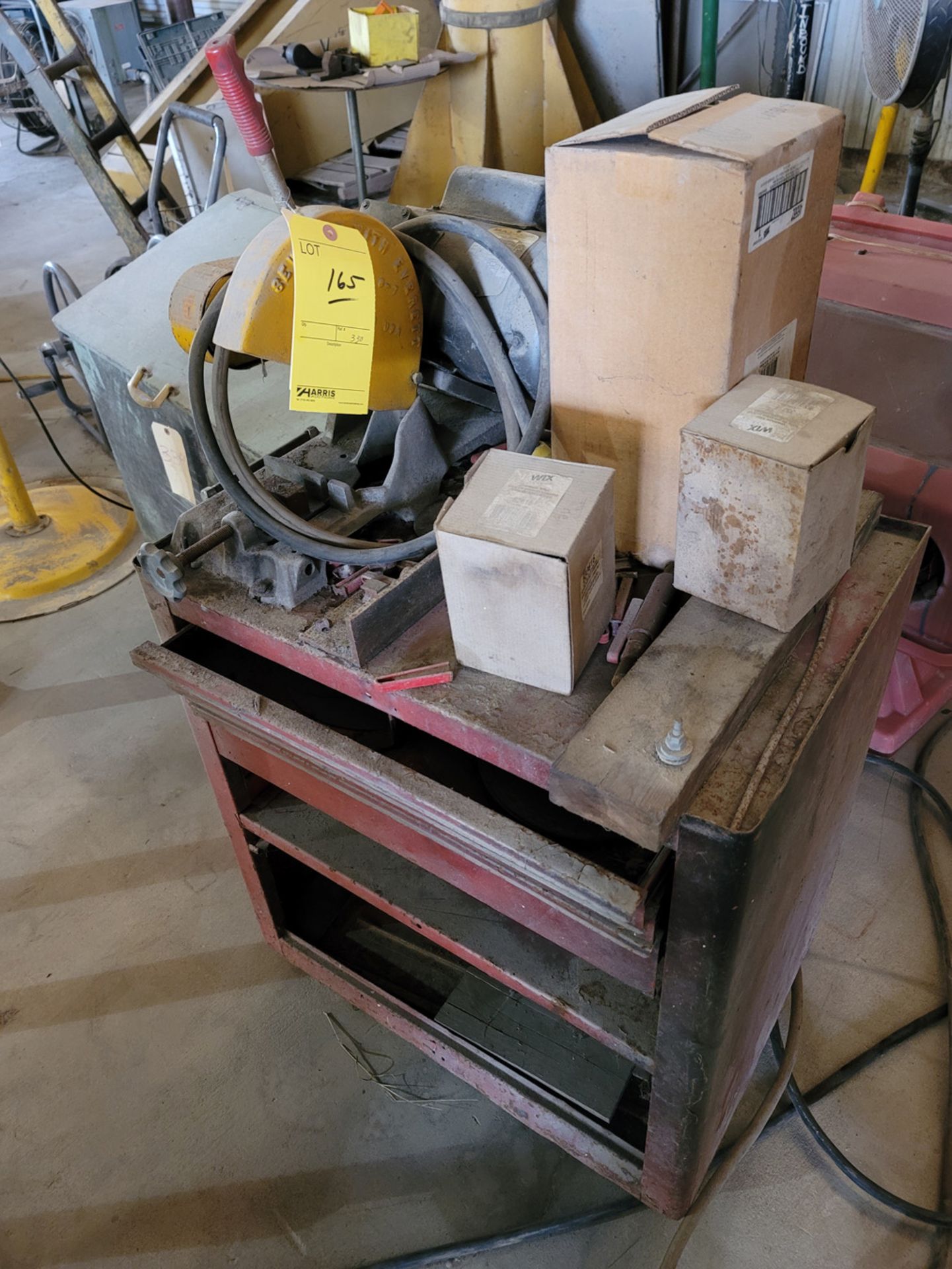 Chopsaw on Tool Cart