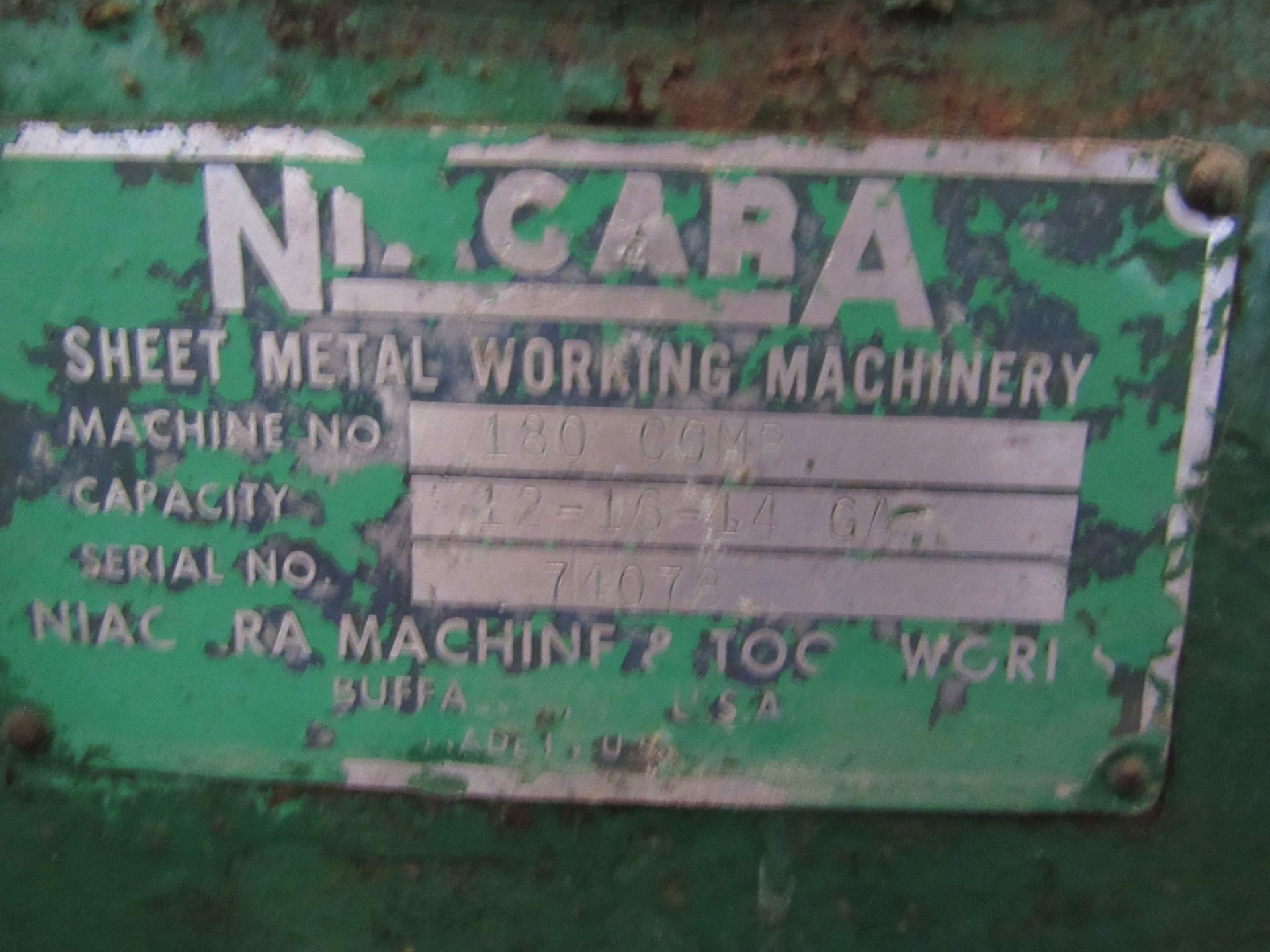 Niagara 180 Comb Sheet Metal Working Machine - Image 5 of 5