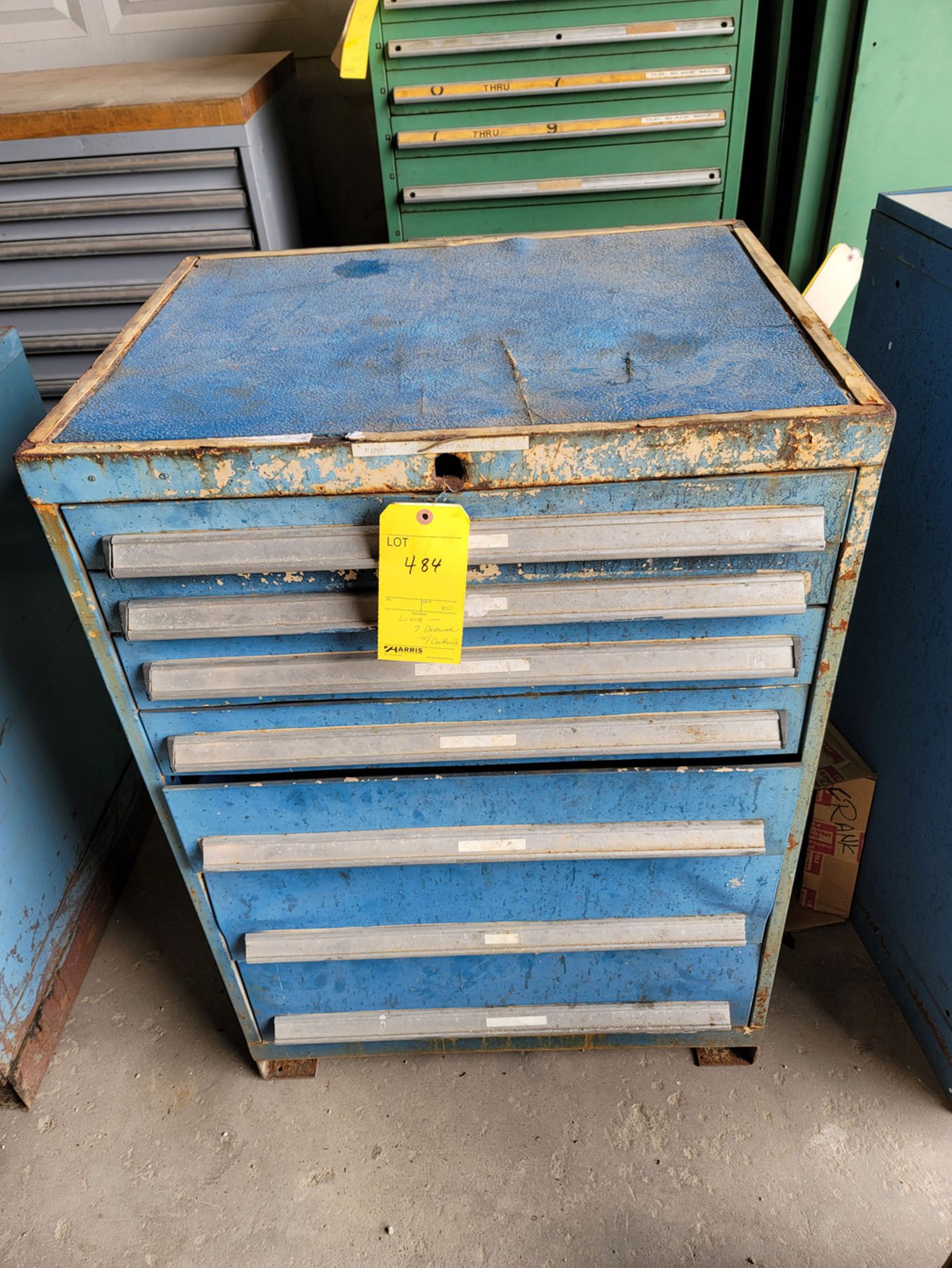 Lista 7 Drawer Tool Cabinet with Contents