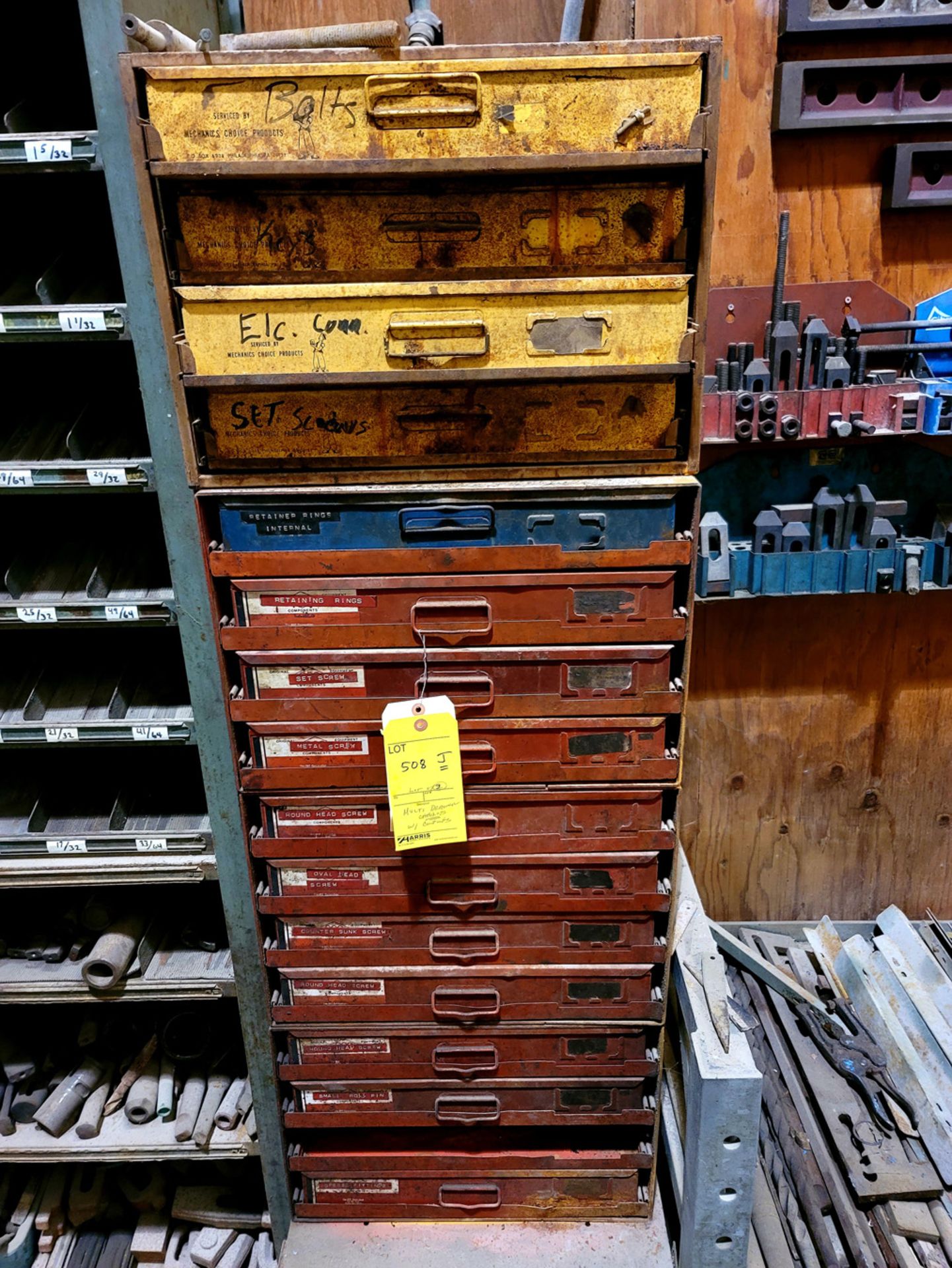 Lot of 3: Multi-Drawer Cabinets with Contents - Image 3 of 5