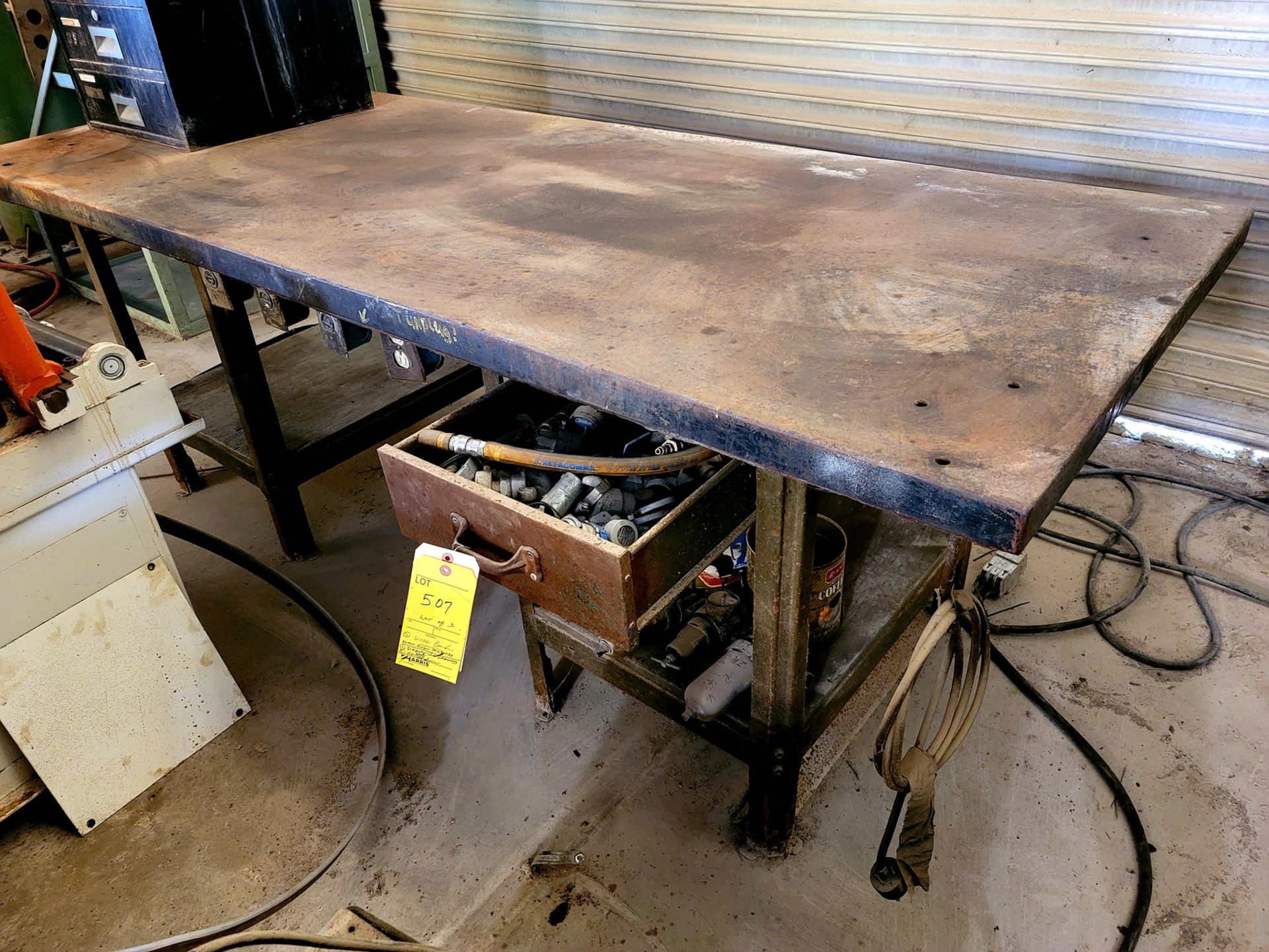 Lot of 3: Work Bench with Electrical Outlets - Image 2 of 4