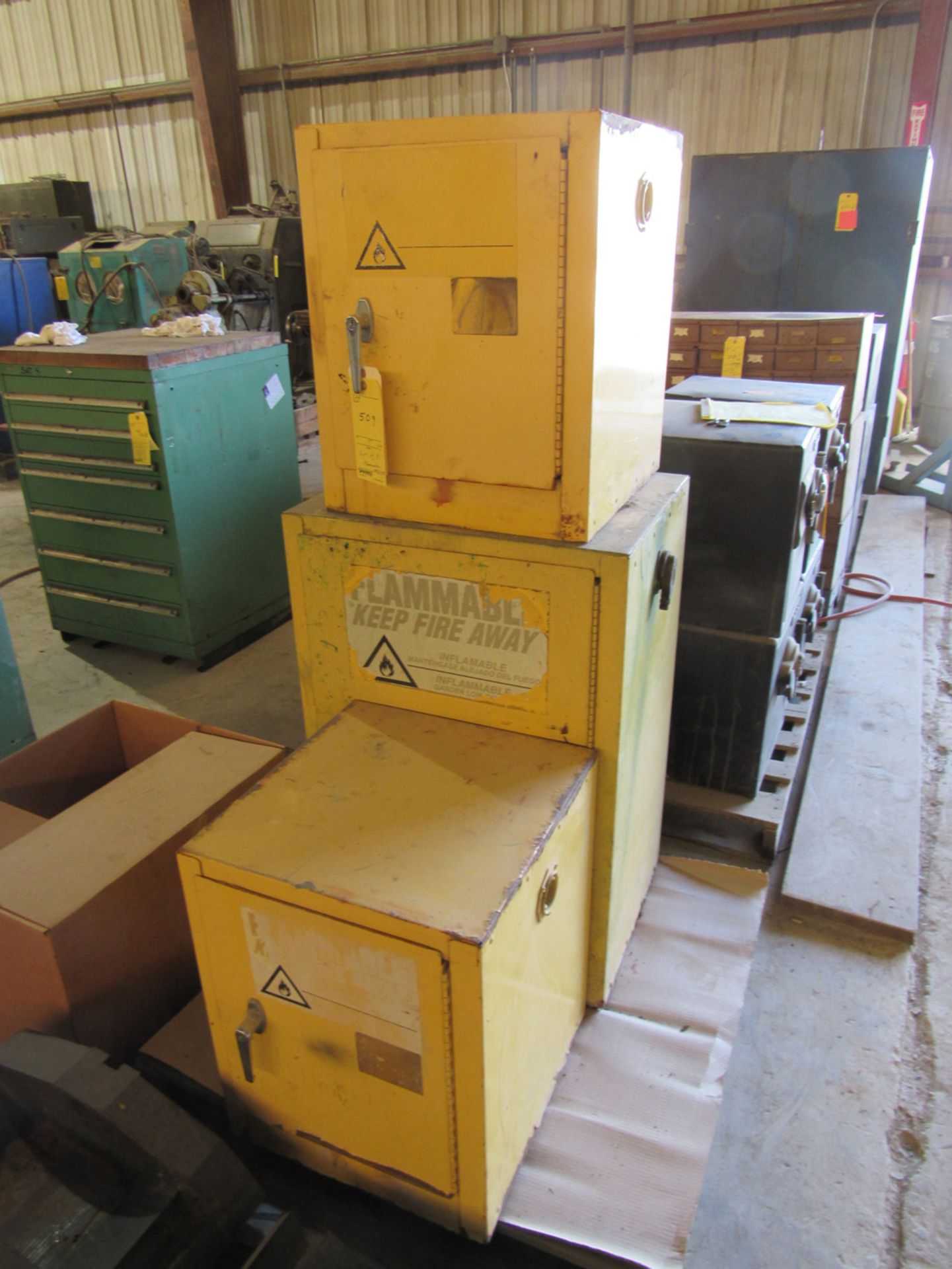 Lot of 3: Flammable Cabinets