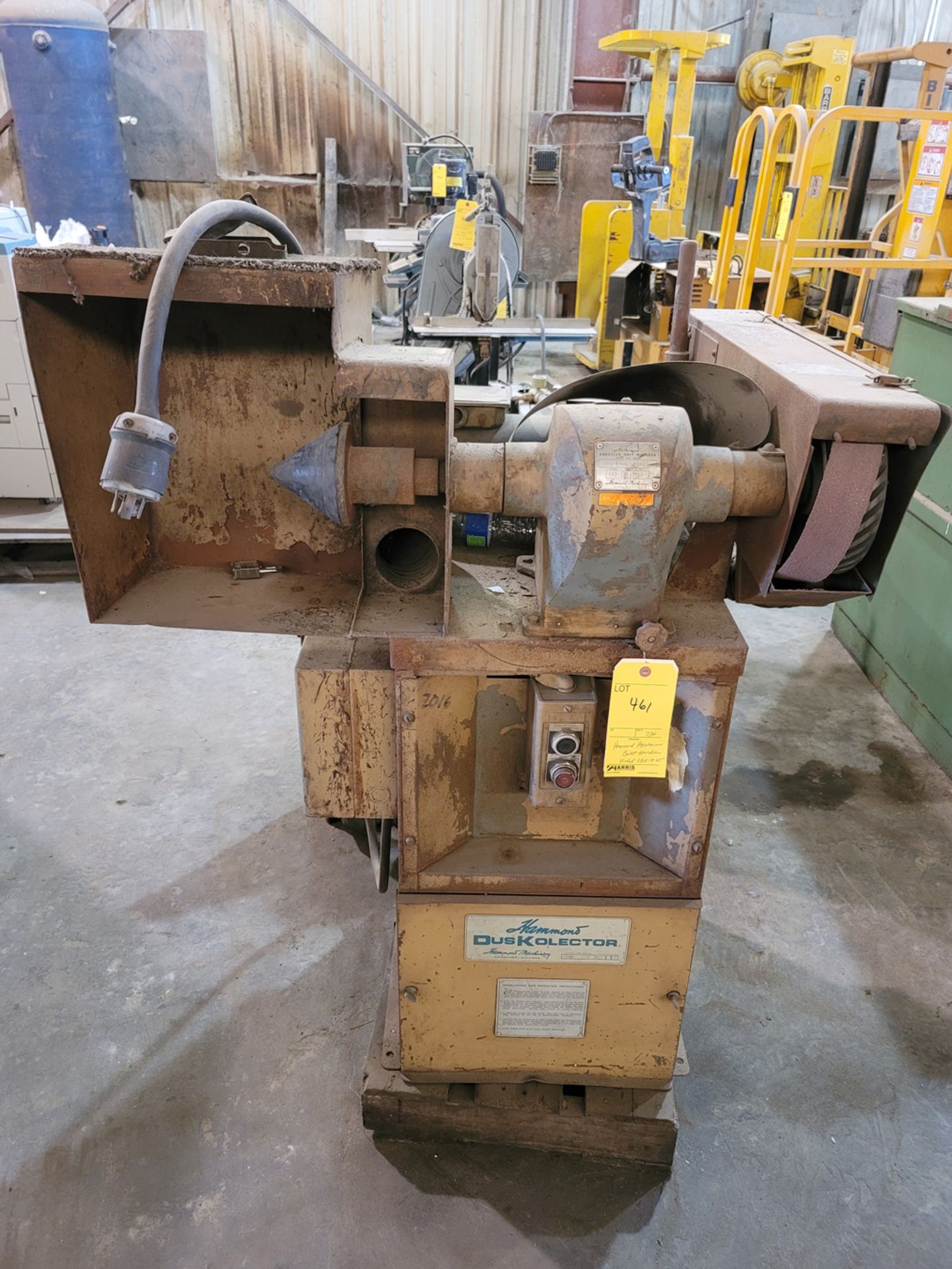 Hammond Abrasive Belt Grinder Model-UBG-8-65 S/N-3786