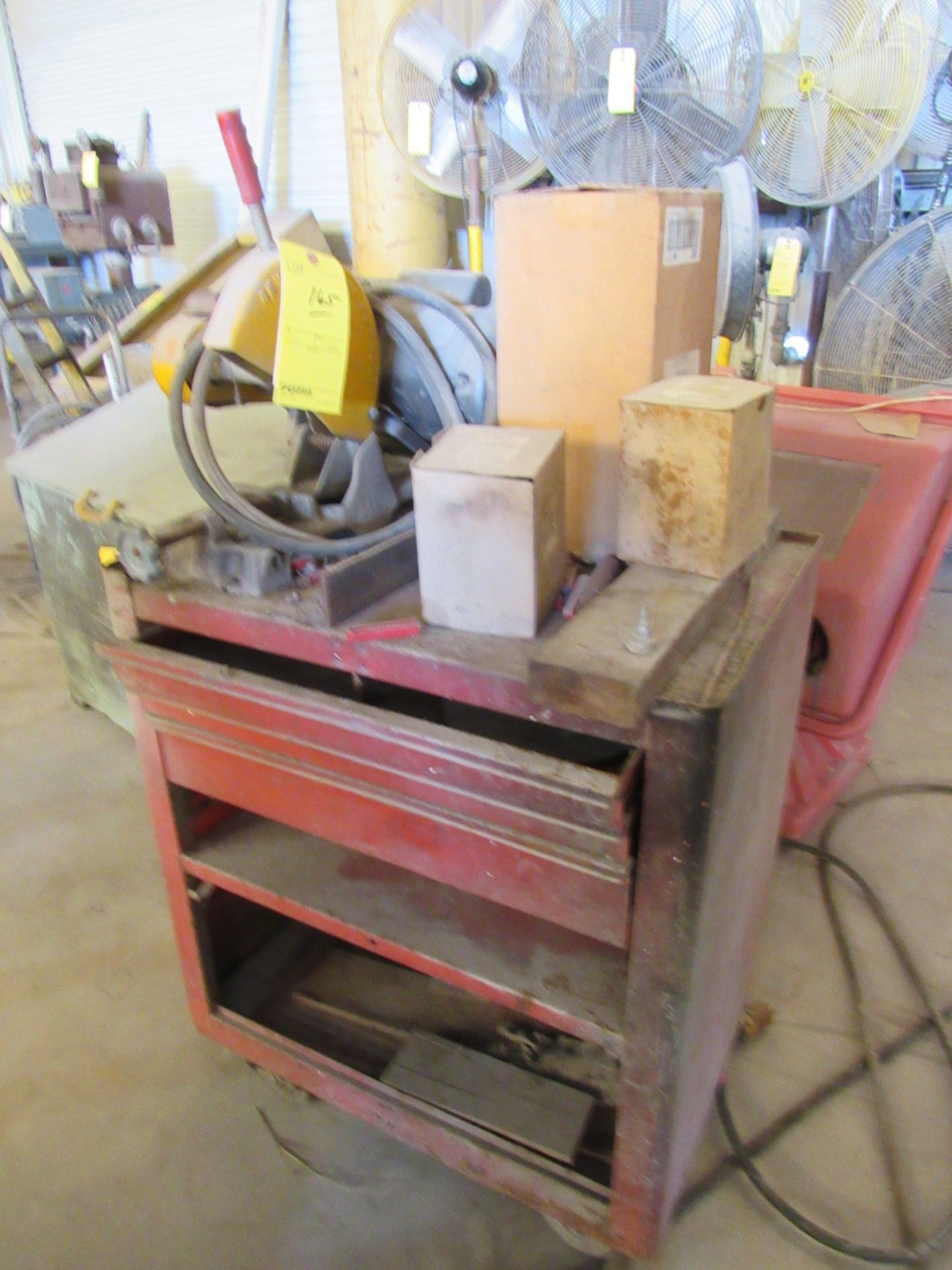 Chopsaw on Tool Cart - Image 2 of 3