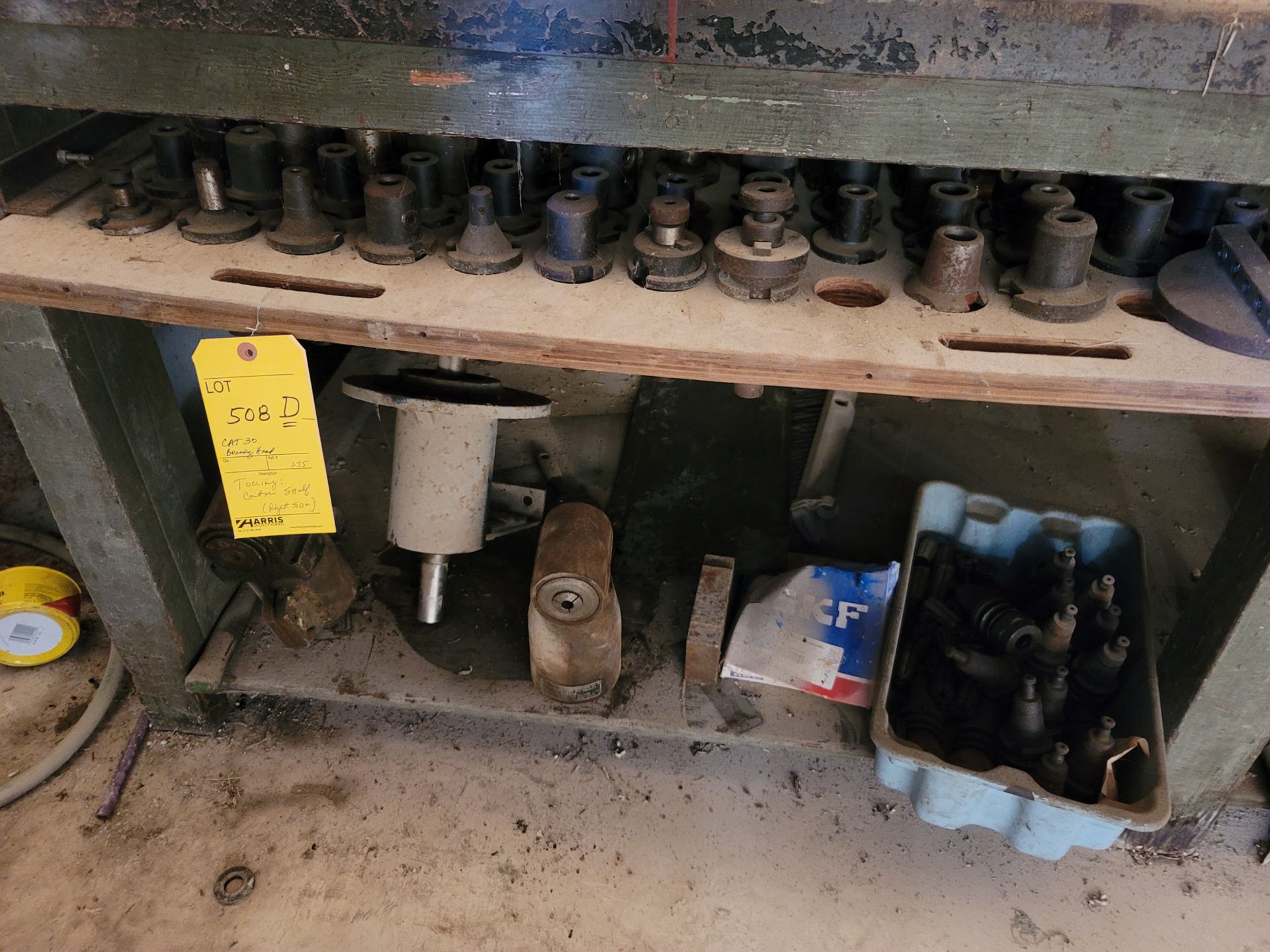 Lot: Cat 30 Tool Holders and Boring Heads Tooling, (Center Shelf - Right Side)