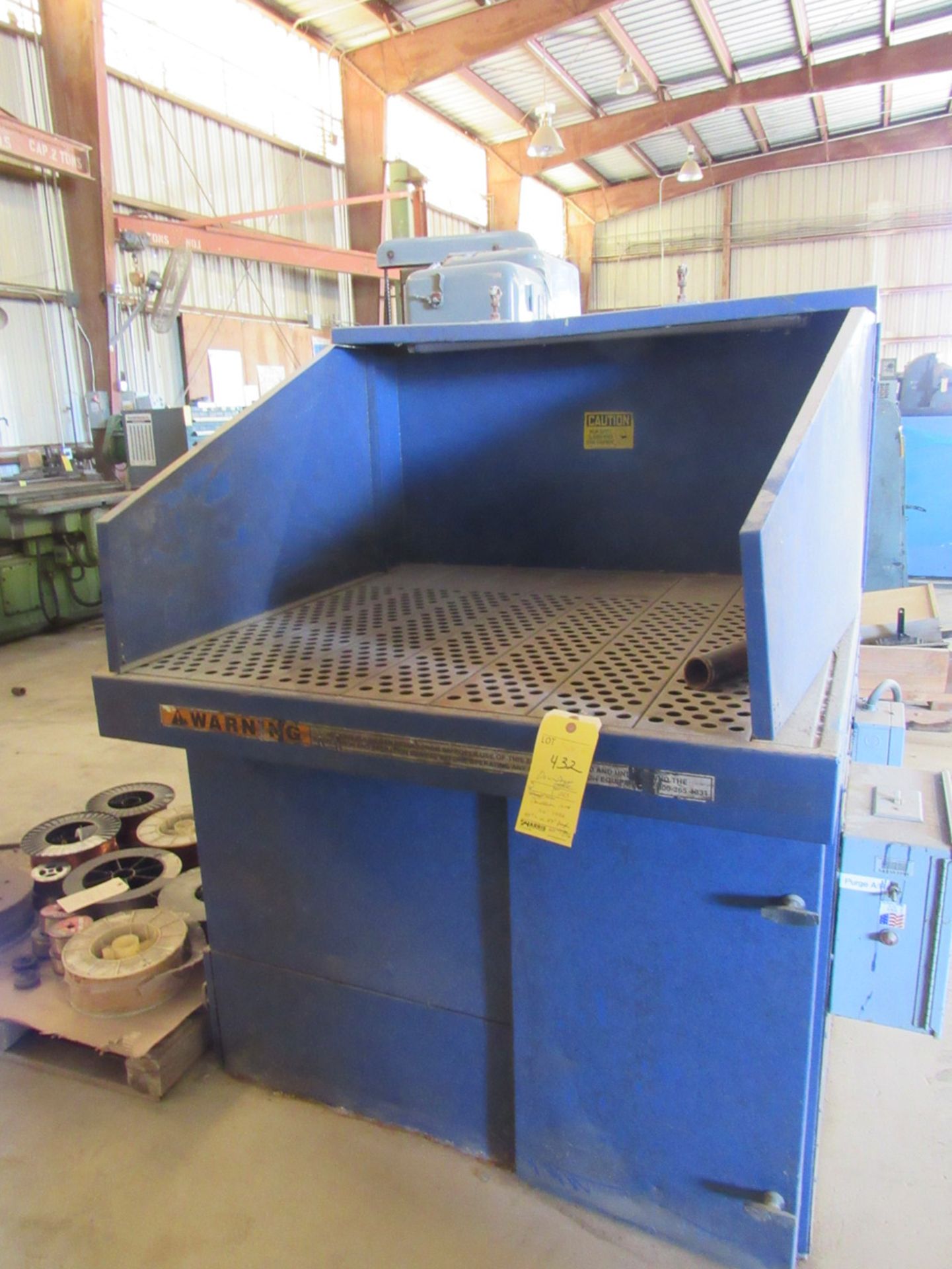 Downdraft Table with Donaldson 1600 S/N-49816 Dust Collector