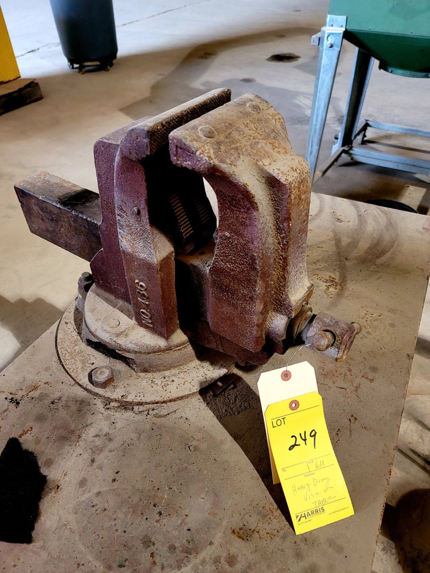 Heavy Duty Vise on Table